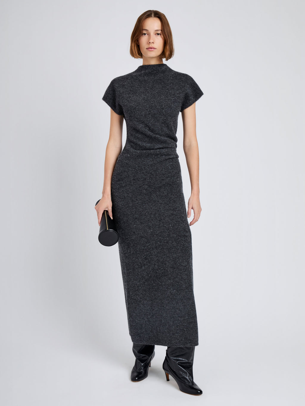 Ava Women's Ankle-Length Dress | Clean Boiled Wool, Slim Fit 1