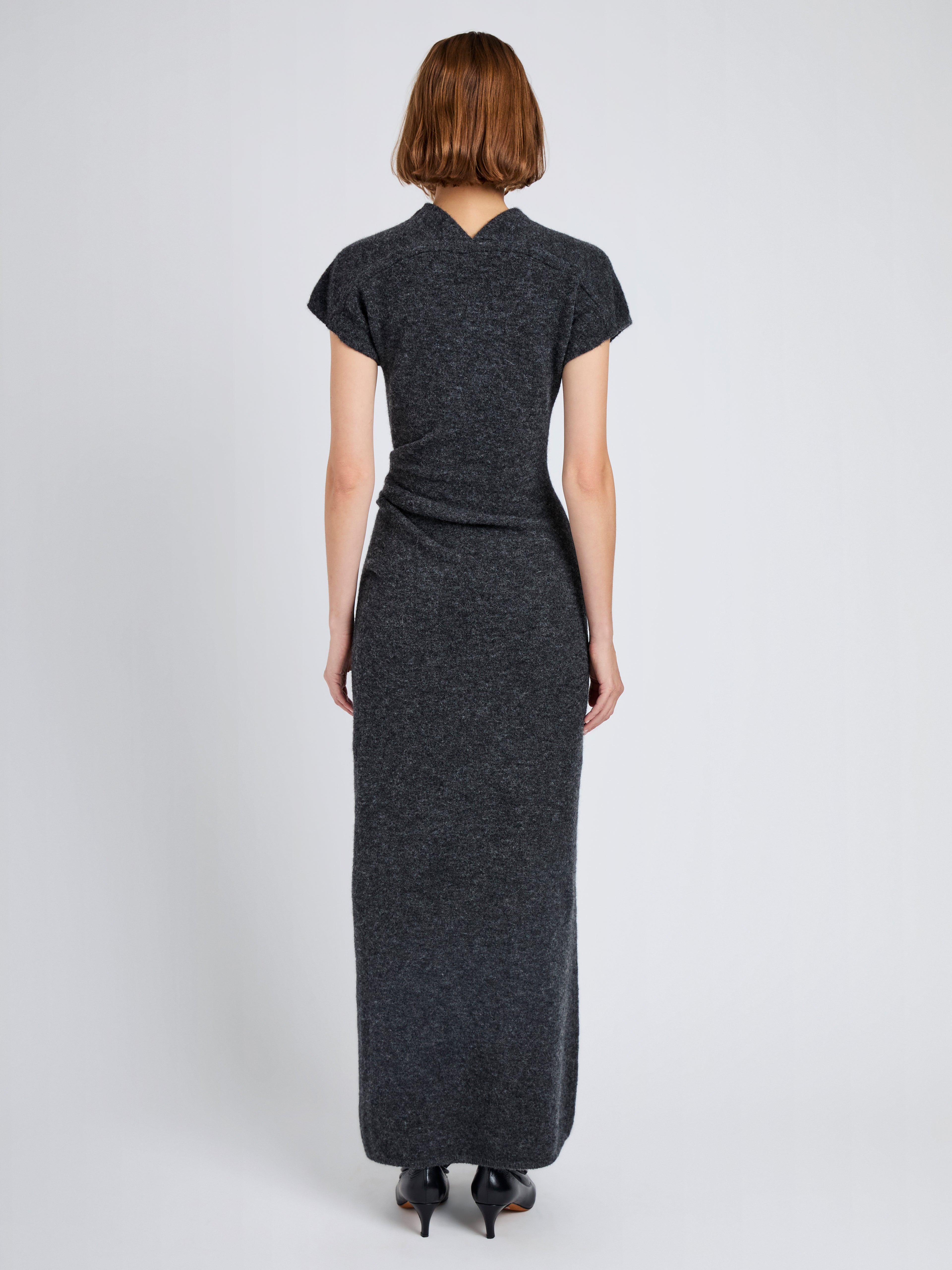 Ava Women's Ankle-Length Dress | Clean Boiled Wool, Slim Fit 3