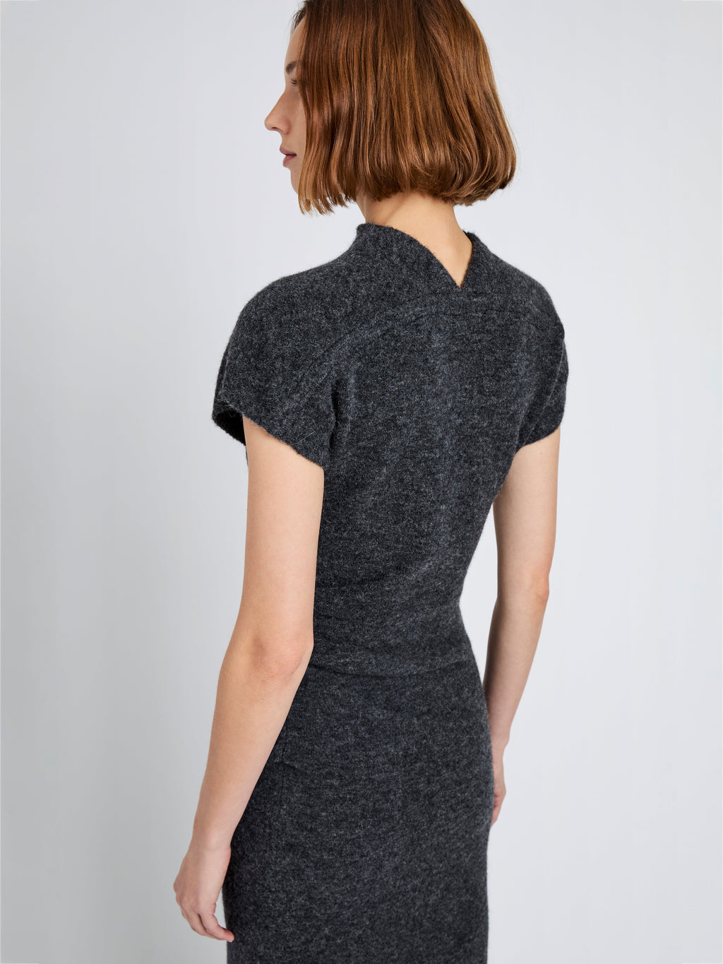 Ava Women's Ankle-Length Dress | Clean Boiled Wool, Slim Fit 4