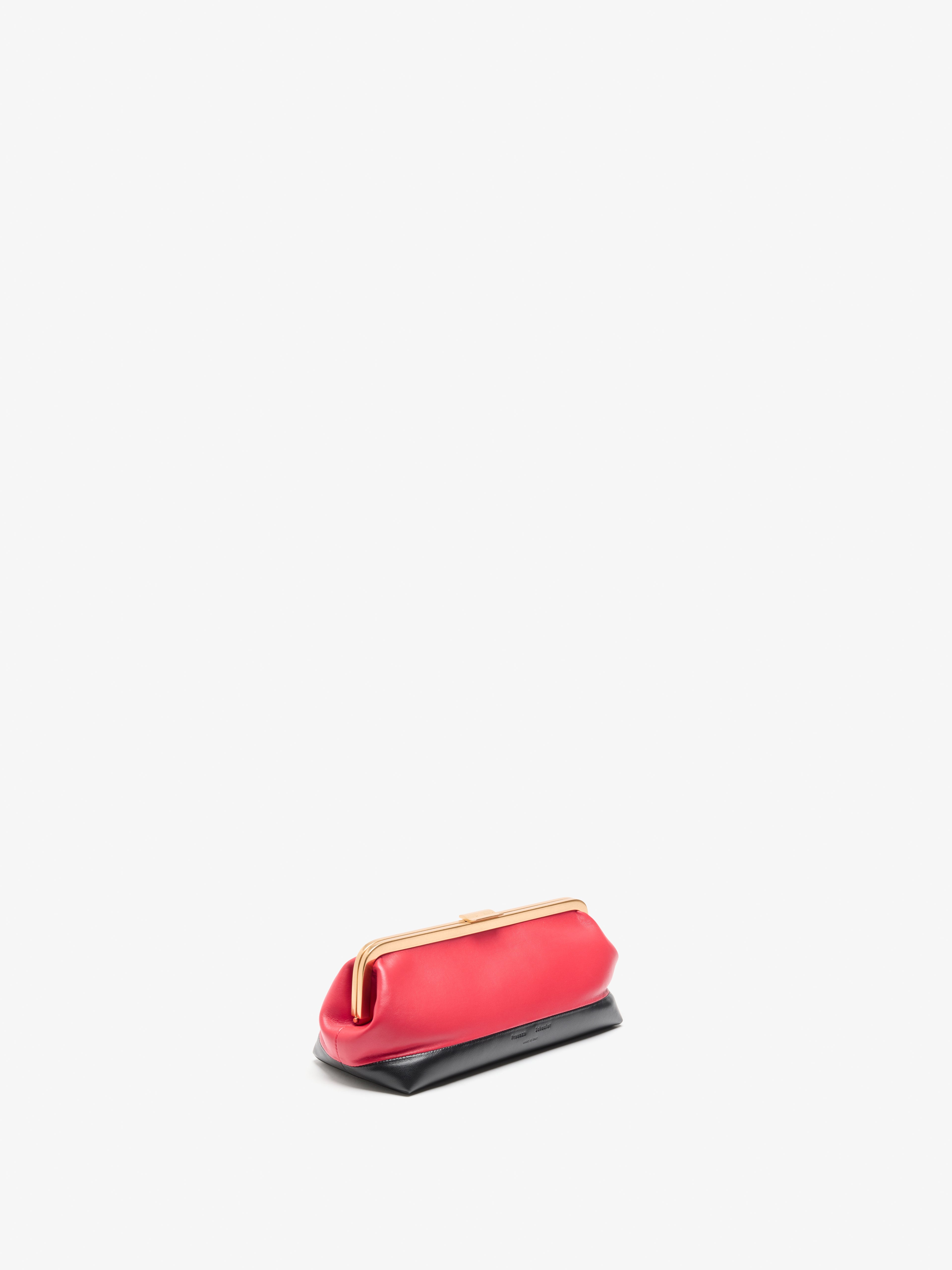 Ava Women's Clutch Bag | Striped Nappa Leather, Elegant Hand-held 3