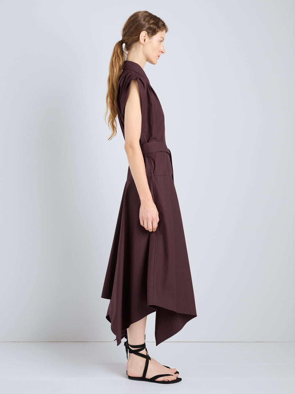 Ava Women's Dress | 100% Cotton, Asymmetrical Hem 2