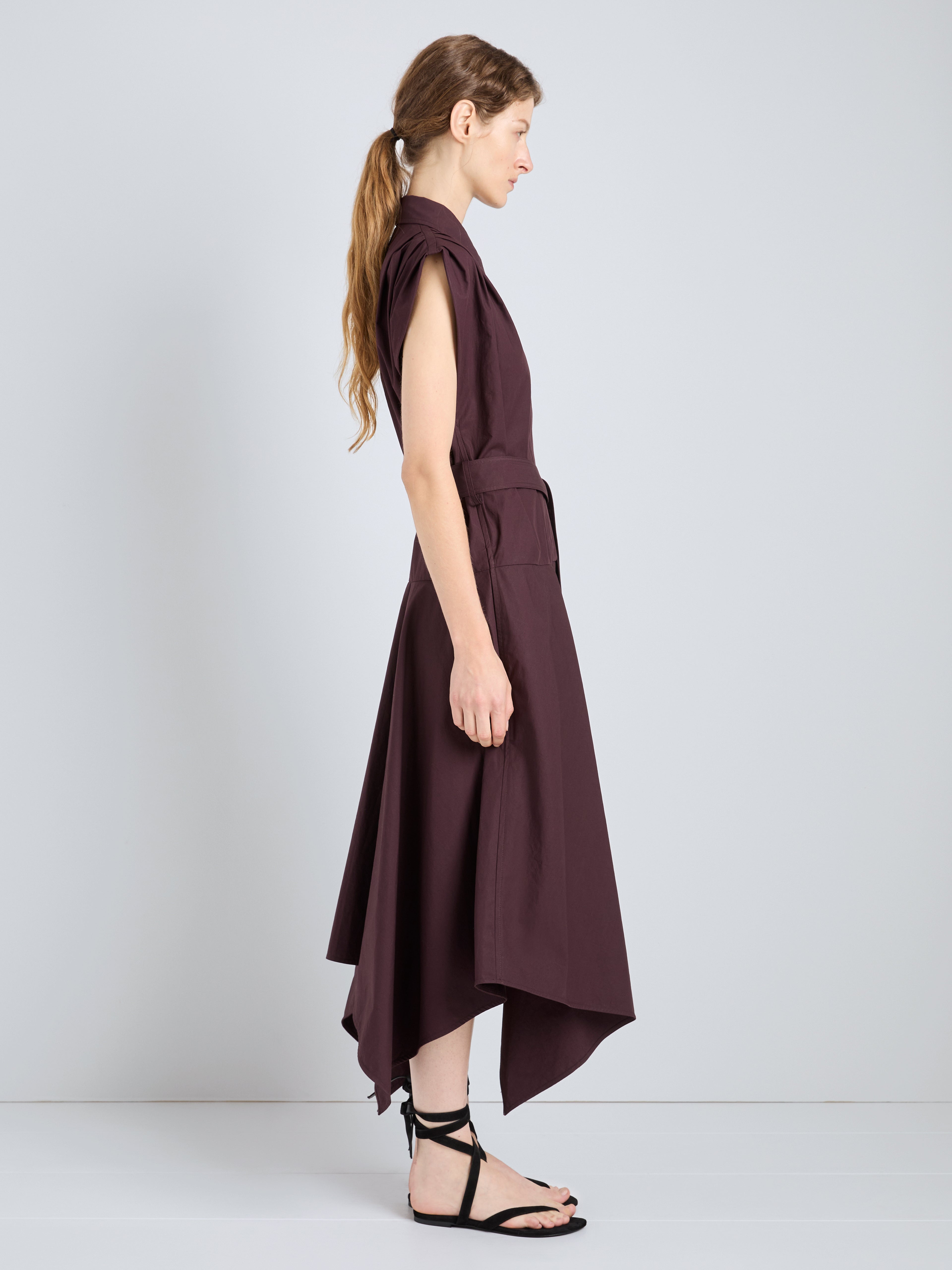 Ava Women's Dress | 100% Cotton, Asymmetrical Hem 2