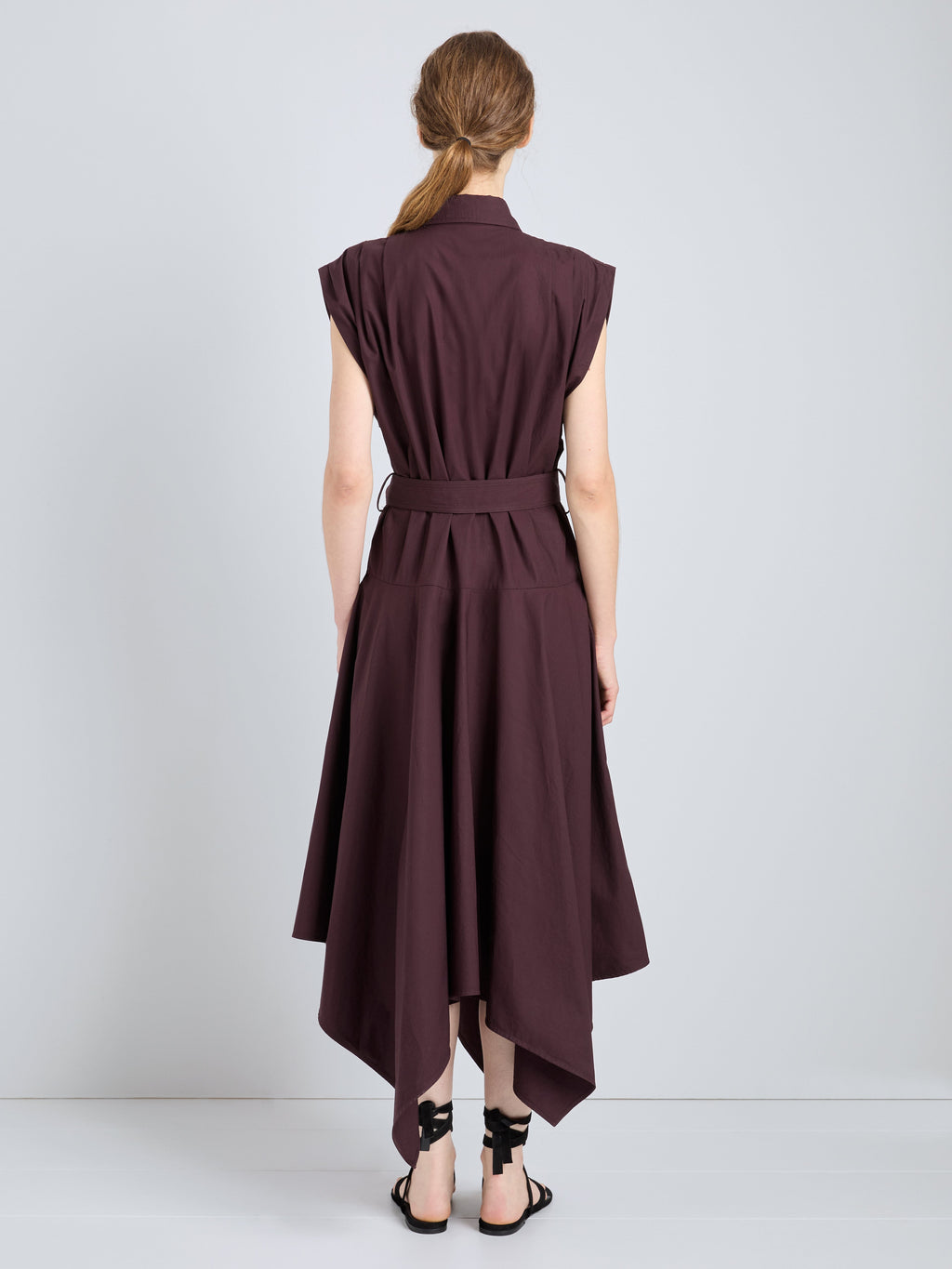 Ava Women's Dress | 100% Cotton, Asymmetrical Hem 3