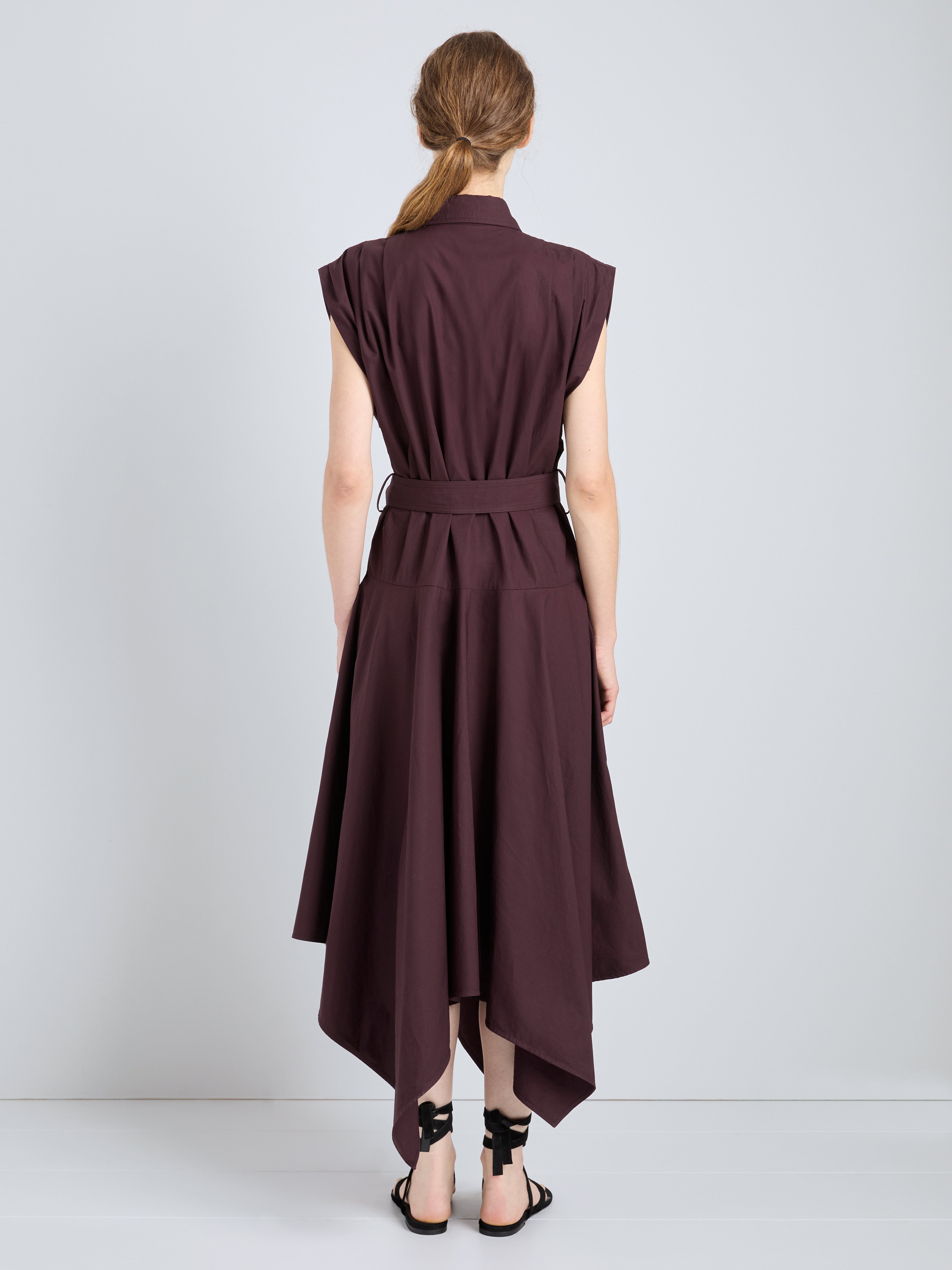 Ava Women's Dress | 100% Cotton, Asymmetrical Hem 3