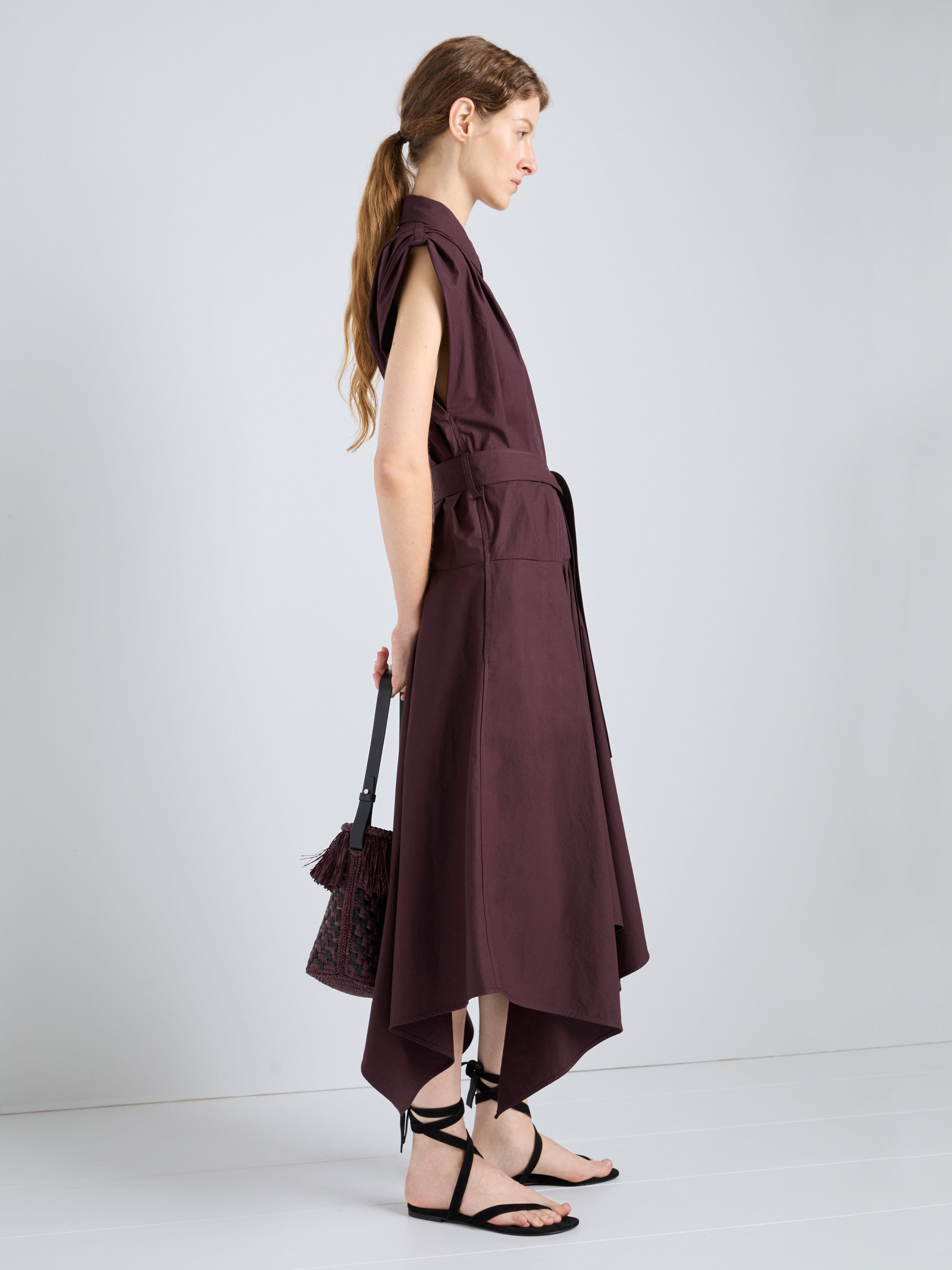 Ava Women's Dress | 100% Cotton, Asymmetrical Hem 5
