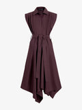 Ava Women's Dress | Classic Cotton, Asymmetrical Hem 0