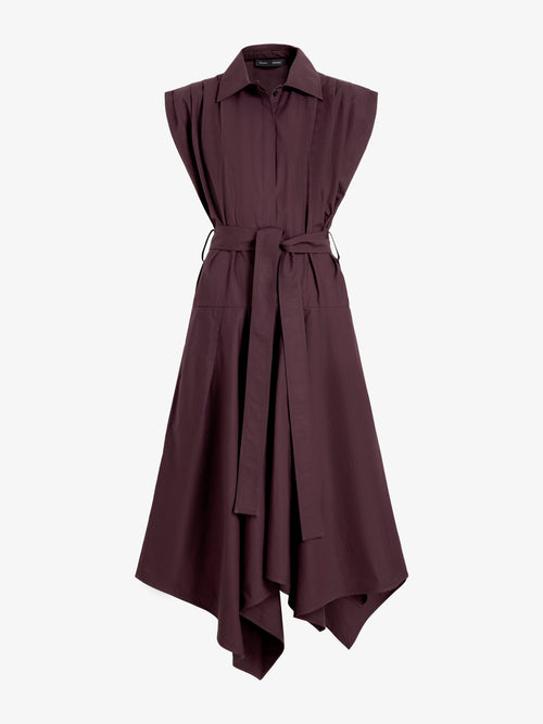 Ava Women's Dress | Classic Cotton, Asymmetrical Hem 0