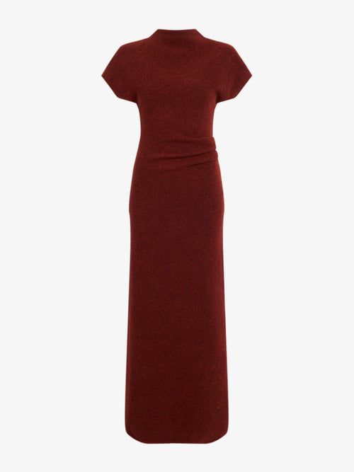 Ava Women's Dress | Clean Boiled Wool, Slim Fit Ankle-Length 0