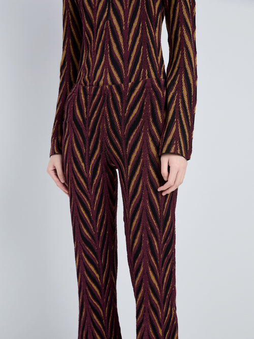 Ava Women's Pant | Marble Jacquard, Mid-Rise 1