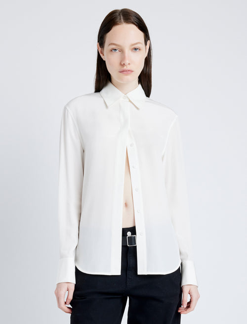 Ava Women's Top | Eco Silk, Slim Fit Blouse 1