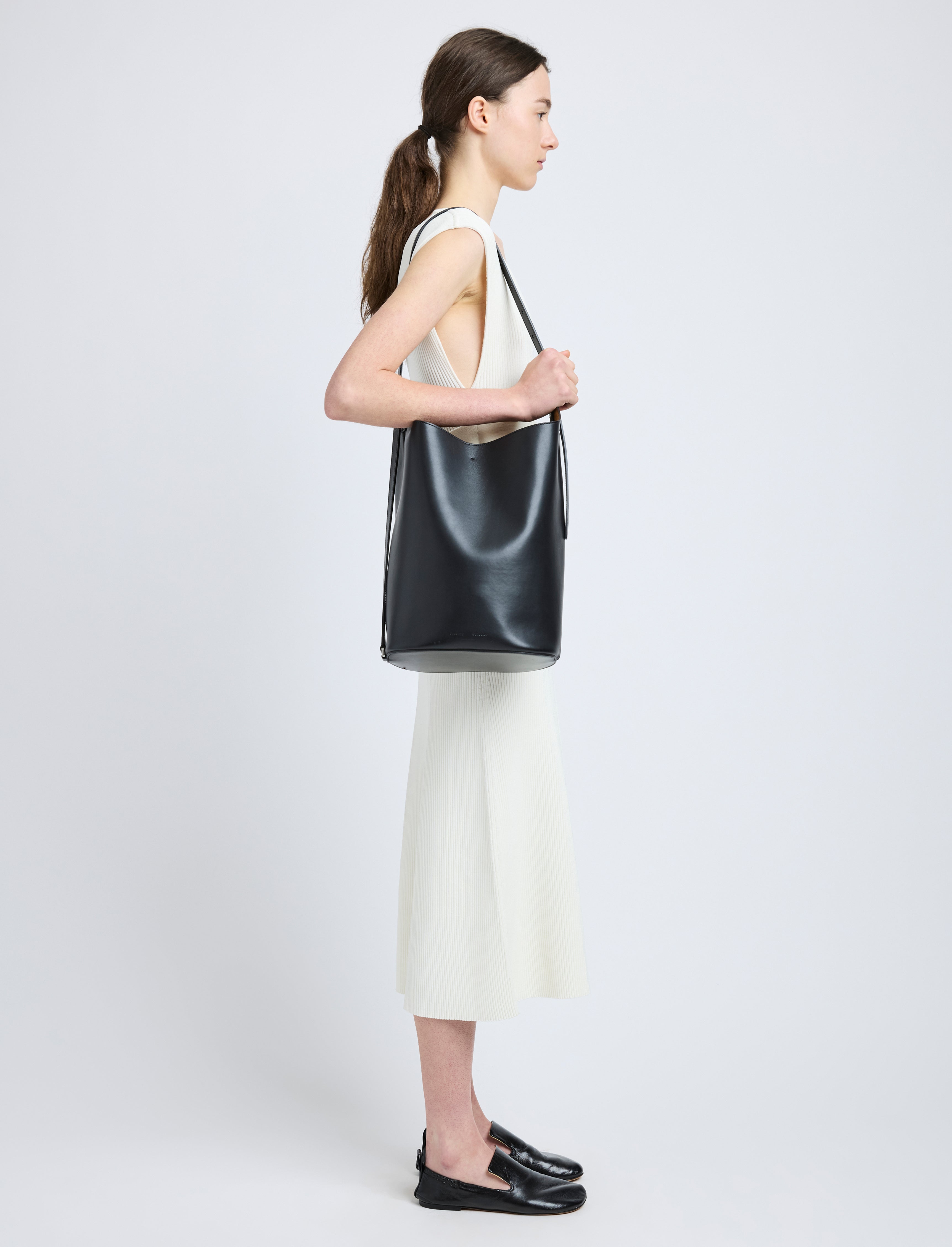 Brianna Women's Bucket Bag | Smooth Calf Leather, Versatile Crossbody Design 1