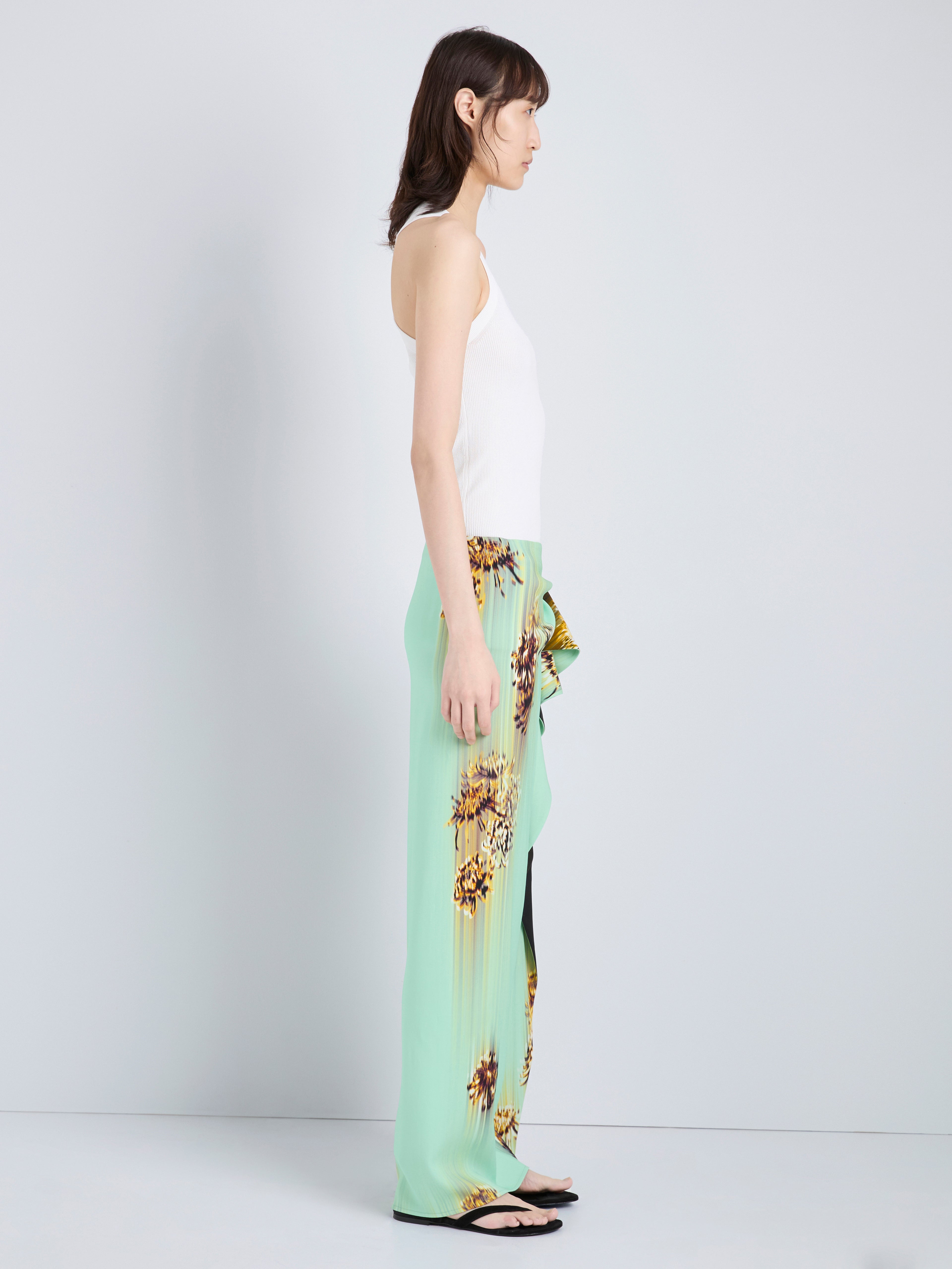 Cella Women's Midi Skirt | Double Printed Viscose Cady with Cascading Ruffle 2