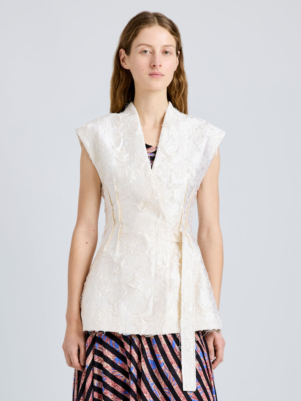 Cindle Women's Gillet | Chrysanthemum Float Jacquard 1
