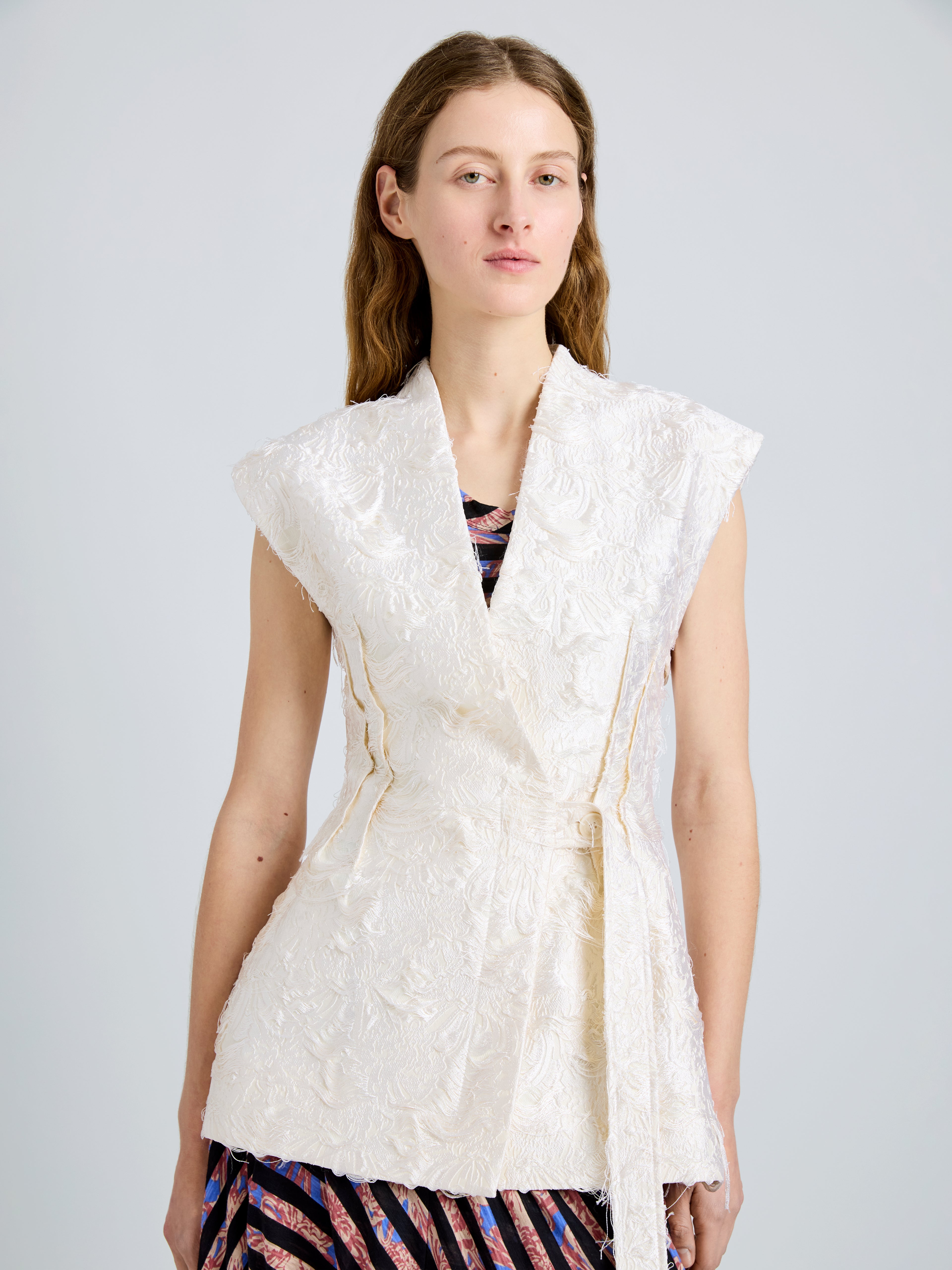 Cindle Women's Gillet | Chrysanthemum Float Jacquard 5
