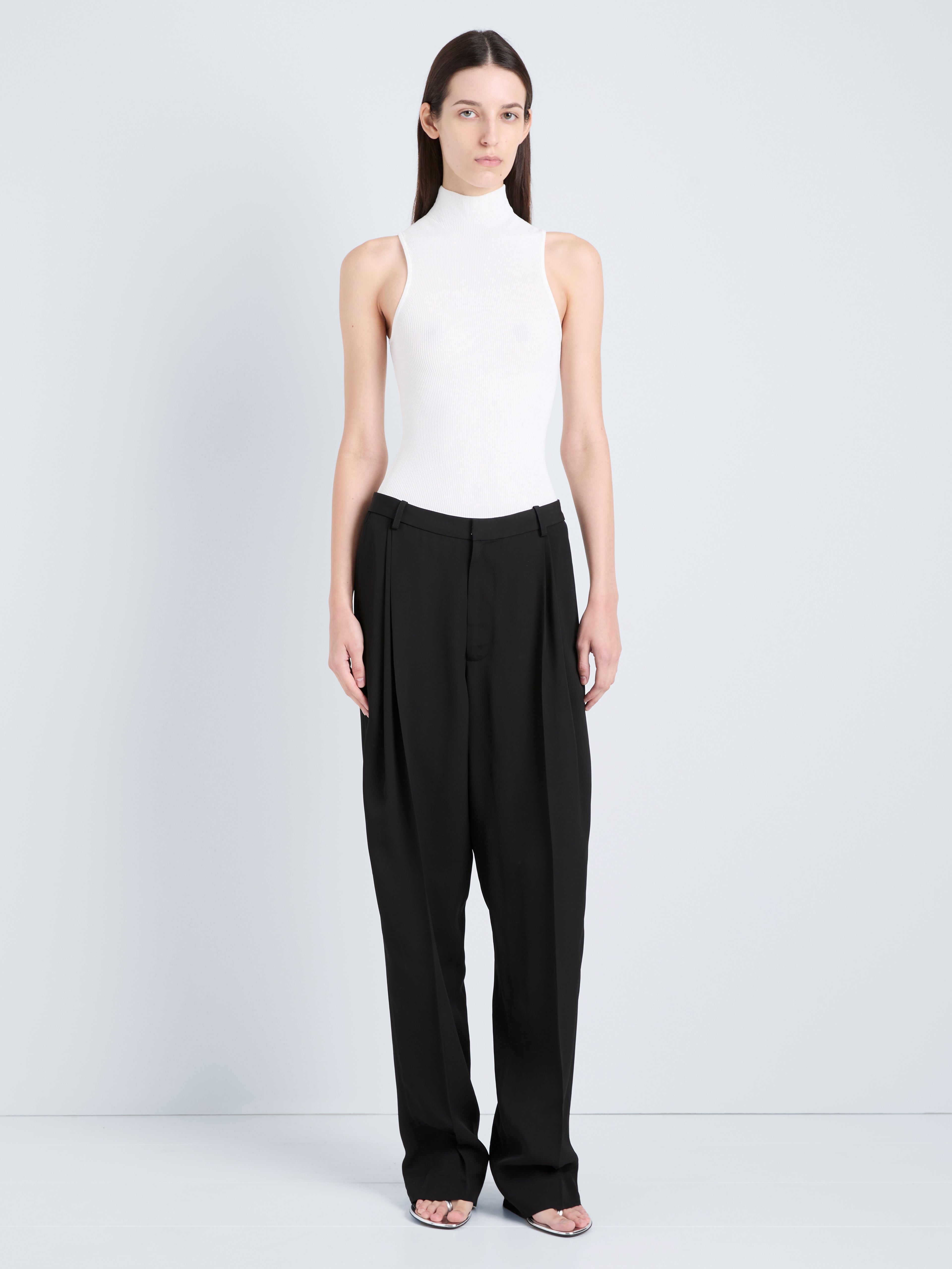 Clementina Women's Trousers | Oversized Viscose Twill 1