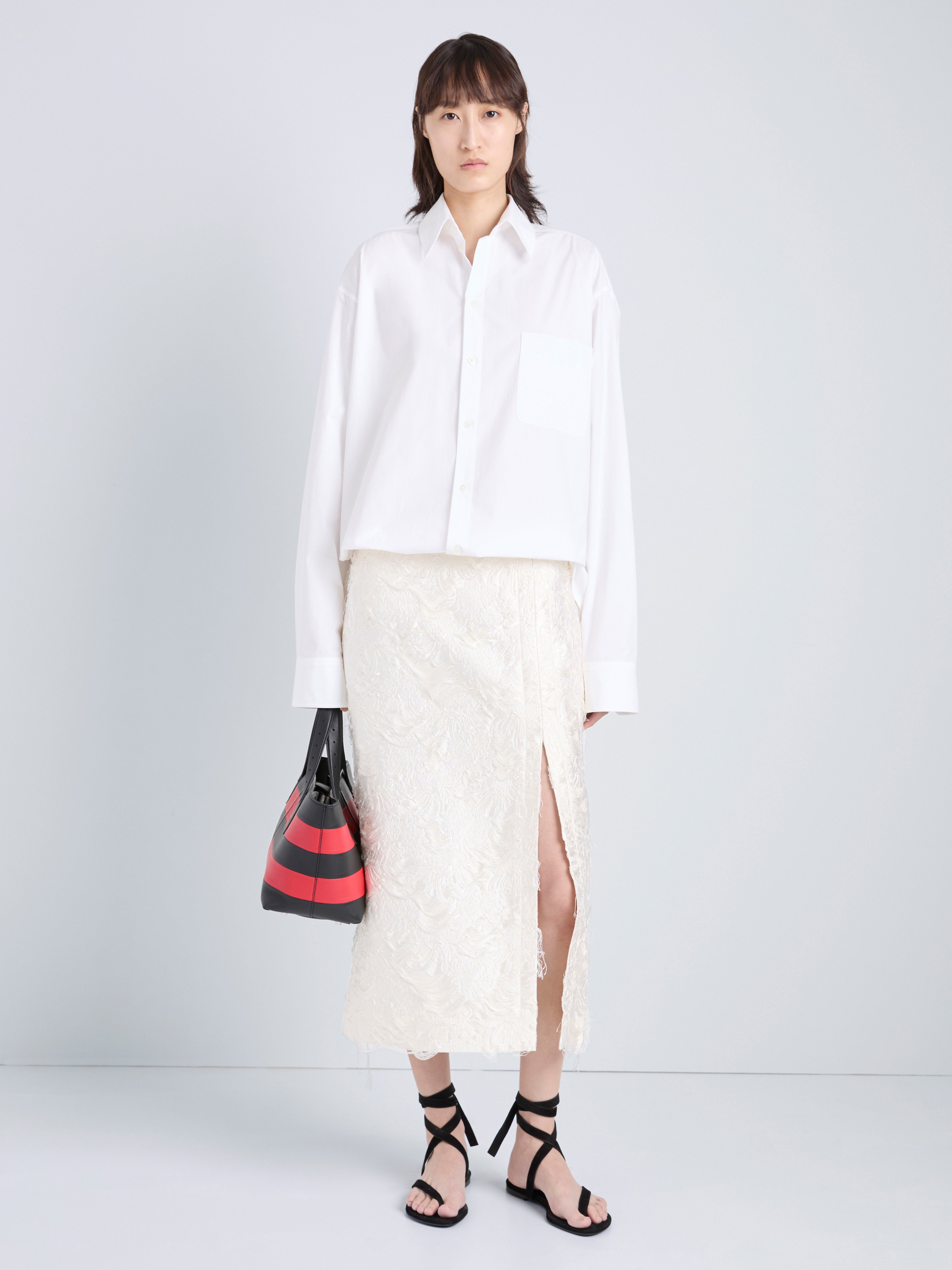 Daisy Women's Skirt | Chrysanthemum Jacquard, Calf-Length 1