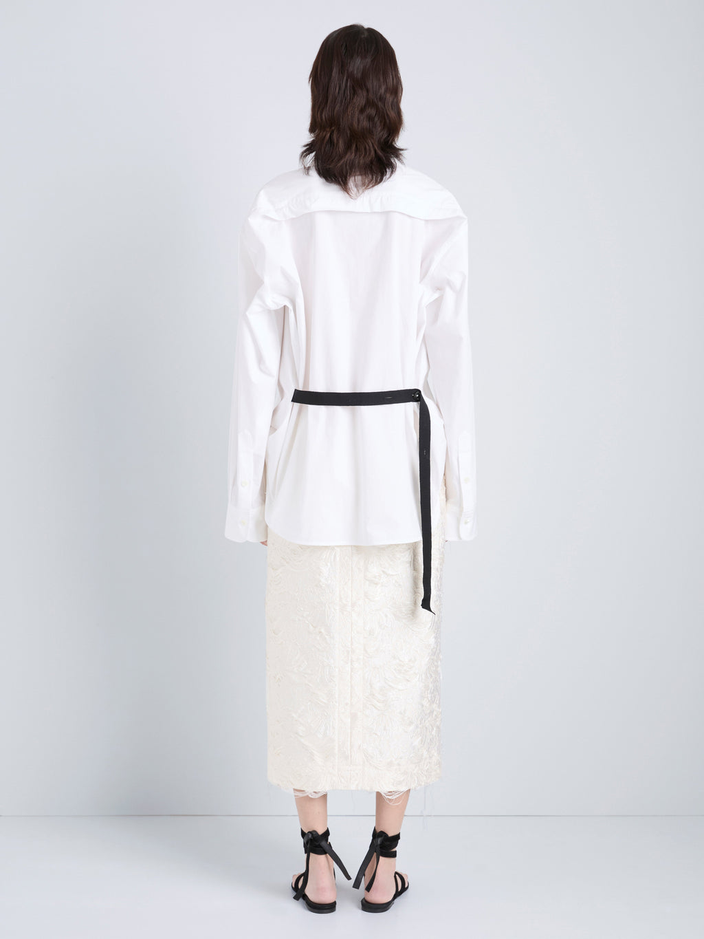 Daisy Women's Skirt | Chrysanthemum Jacquard, Calf-Length 3