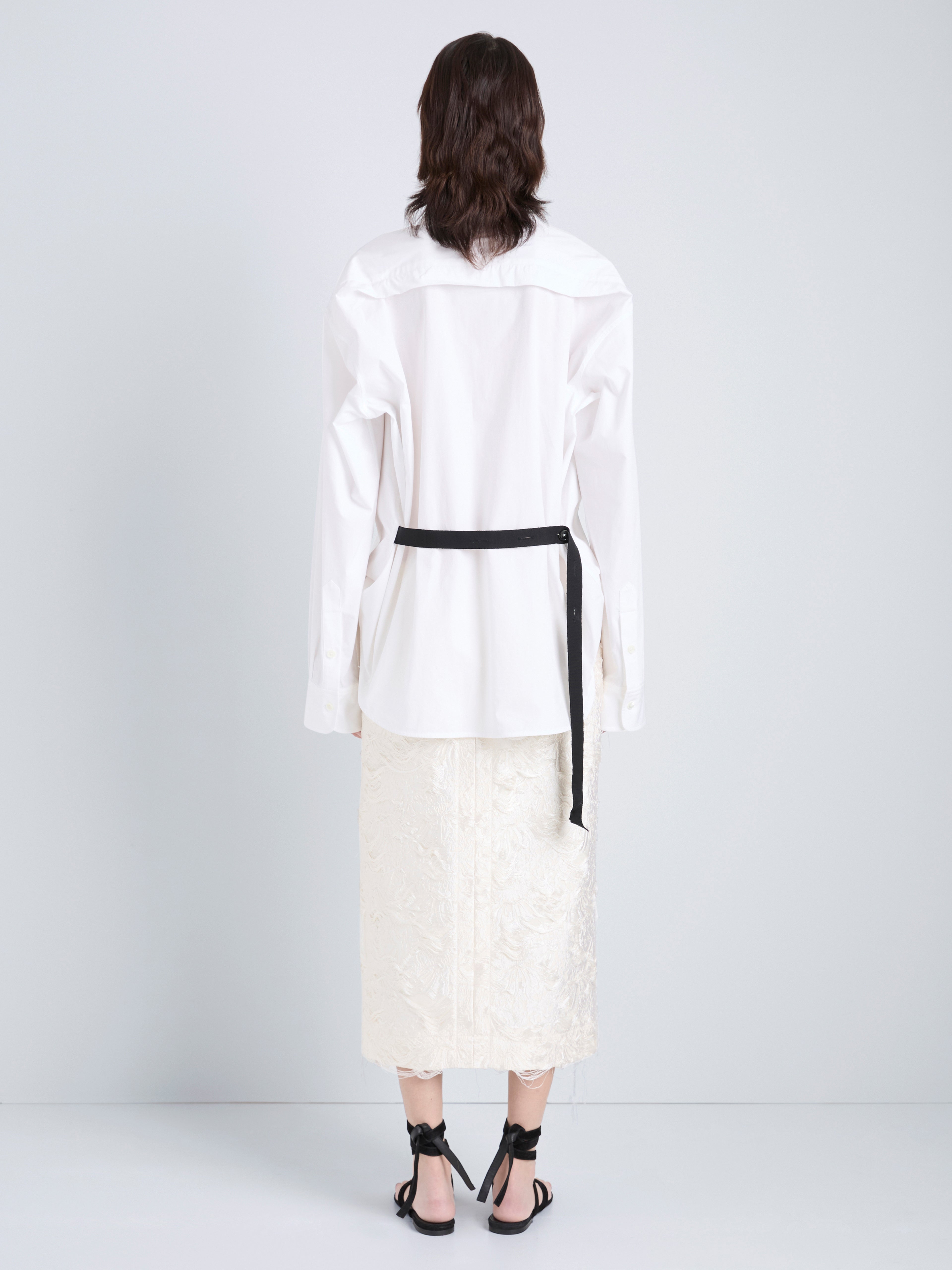 Daisy Women's Skirt | Chrysanthemum Jacquard, Calf-Length 3