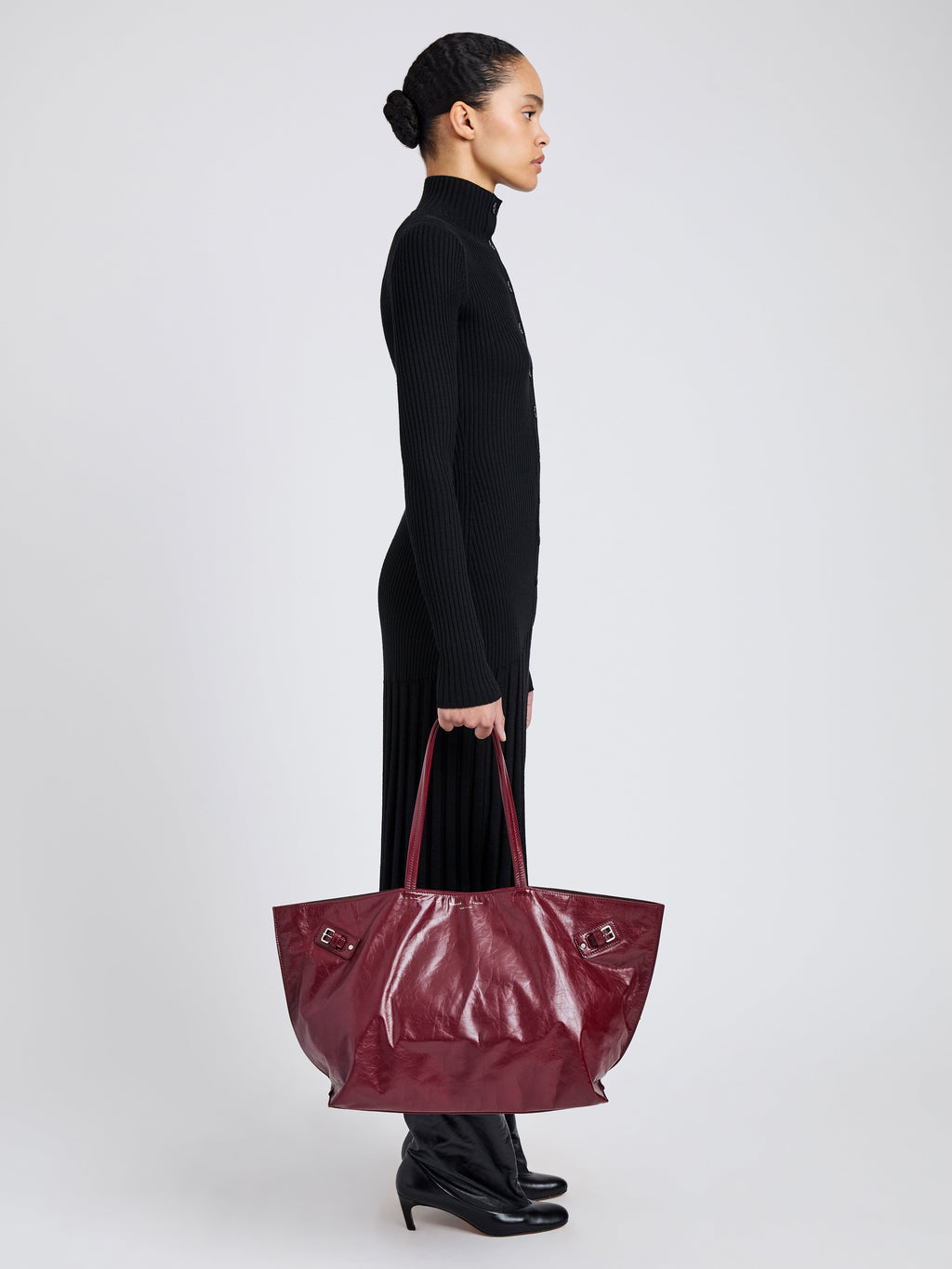 Daisy Women's Tote Bag | Crinkle Finish, Functional Buckles 5