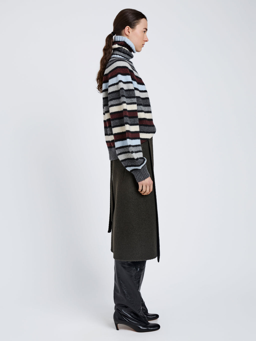 Danea Women's Top | 80% Cashmere, Relaxed Fit with Balloon Sleeves 3