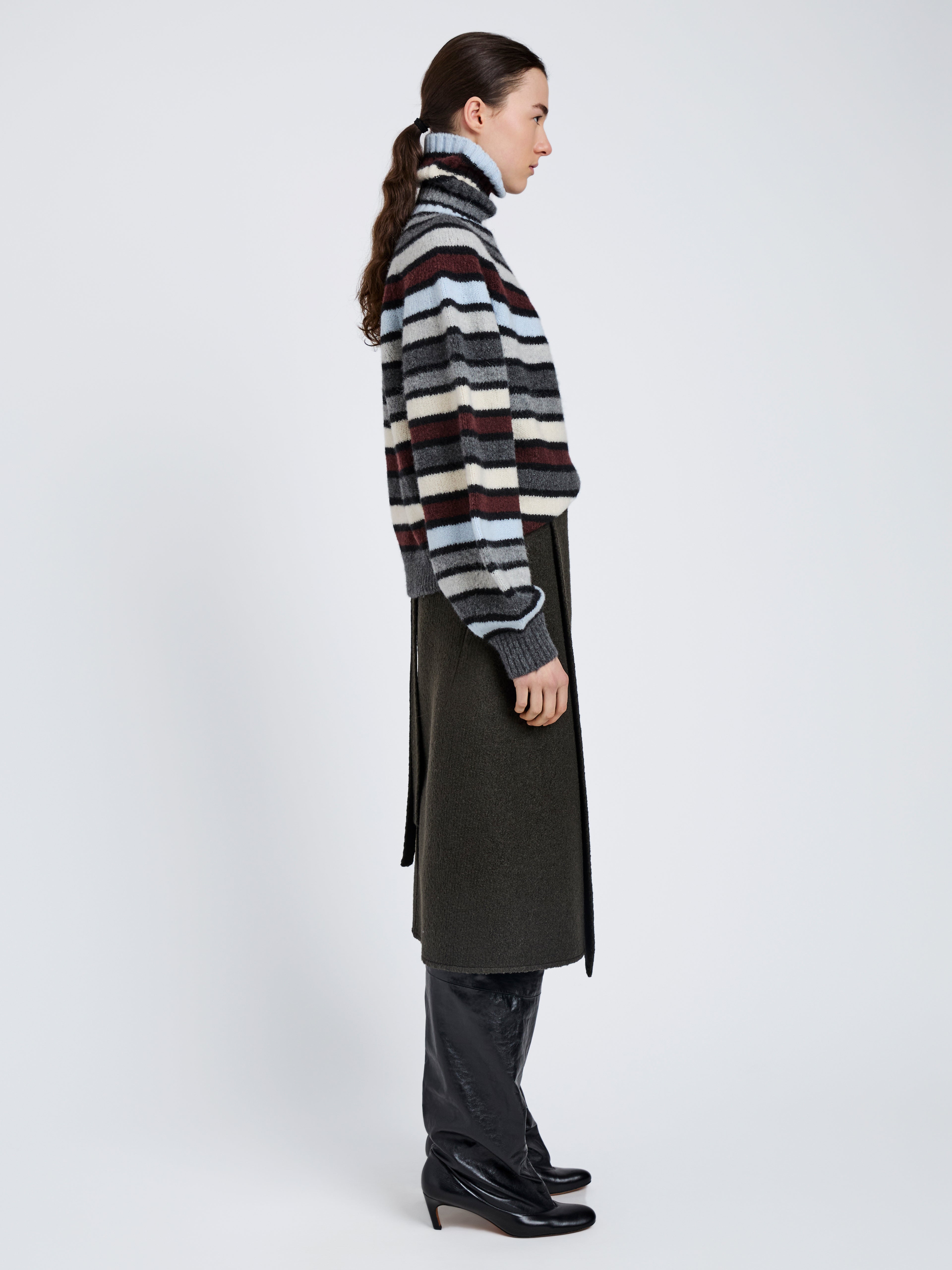 Danea Women's Top | 80% Cashmere, Relaxed Fit with Balloon Sleeves 3