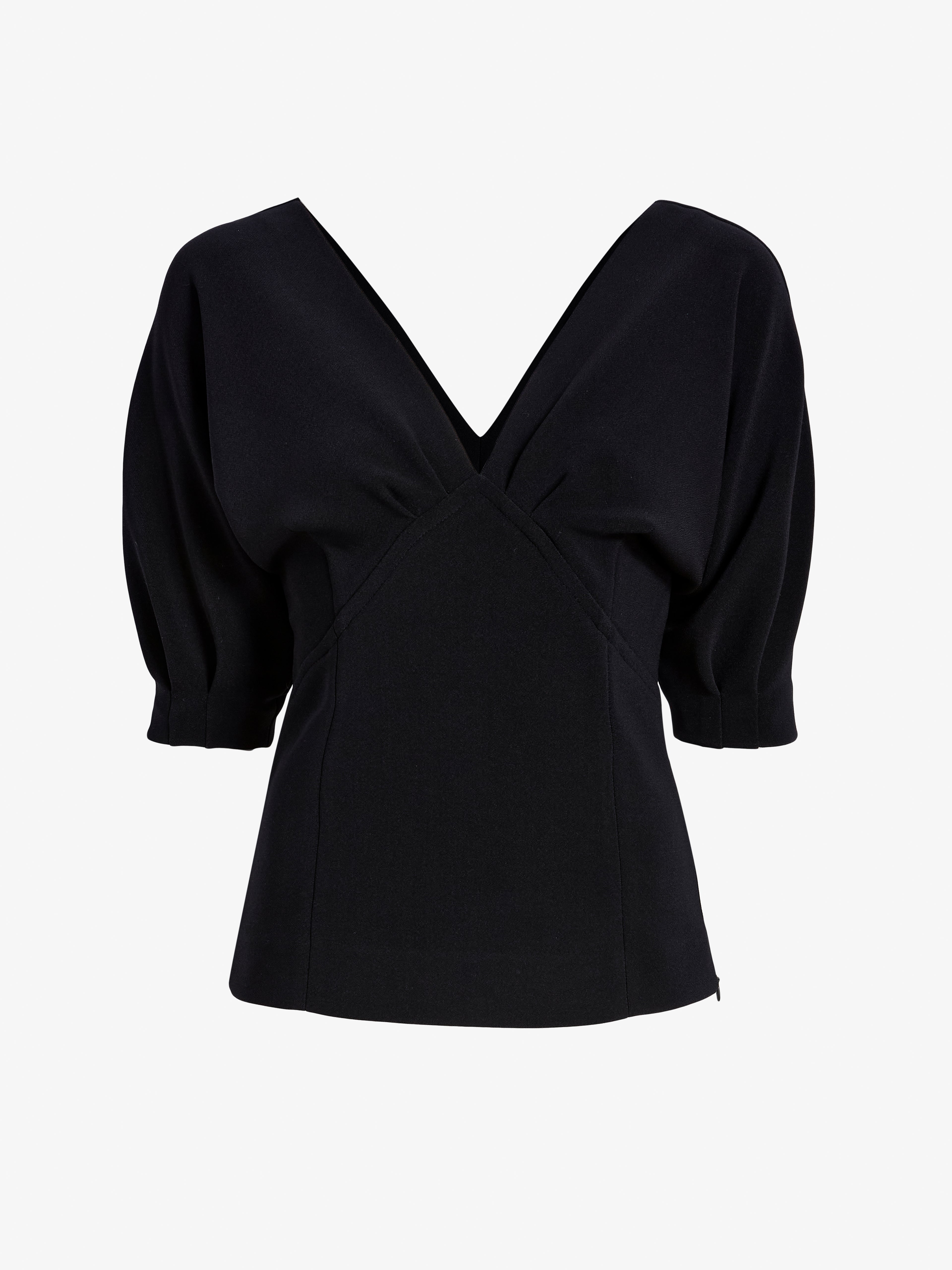 Dareen Women's Top | Compact Stretch Crepe, Slim Fit 0