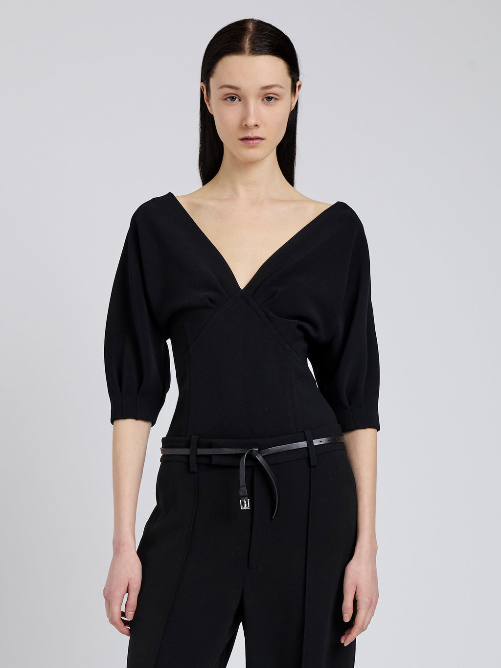 Dareen Women's Top | Compact Stretch Crepe, Slim Fit 1
