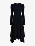 Didi Women's Dress | Matte Viscose Velvet Stripe 0