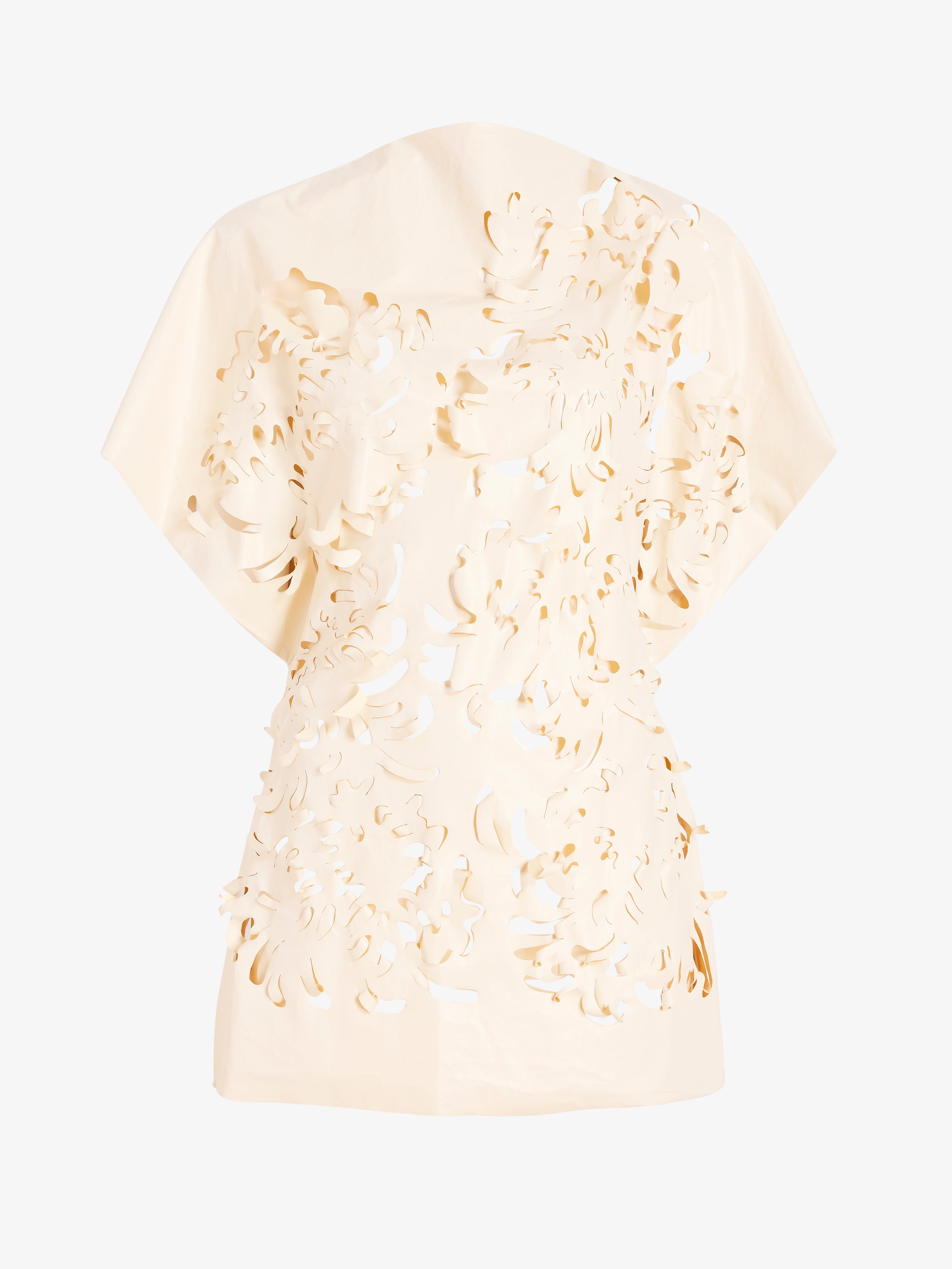 Diva Women's Top | Lacquered Cotton, Laser-Cut Design 0
