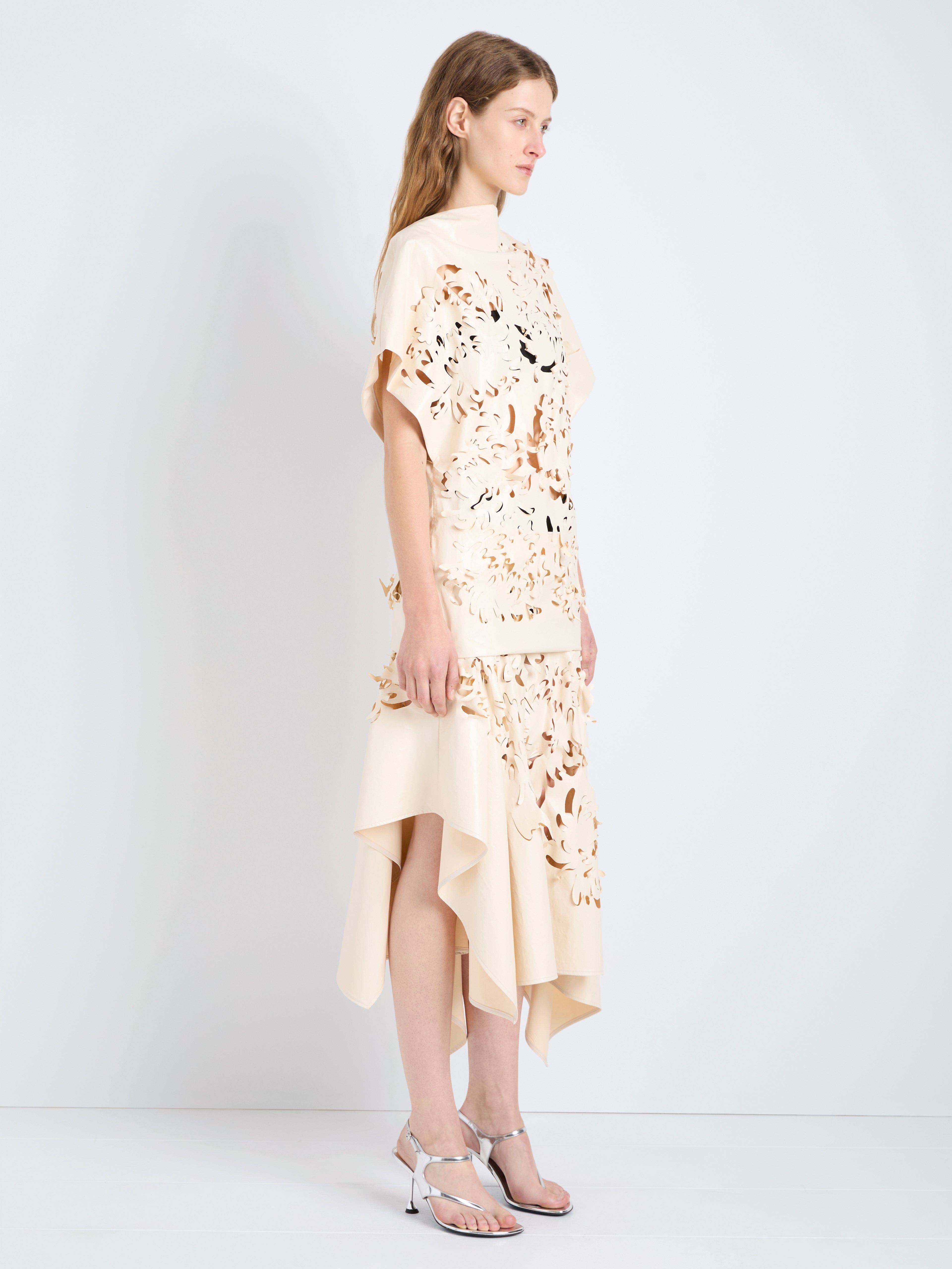Diva Women's Top | Lacquered Cotton, Laser-Cut Design 3