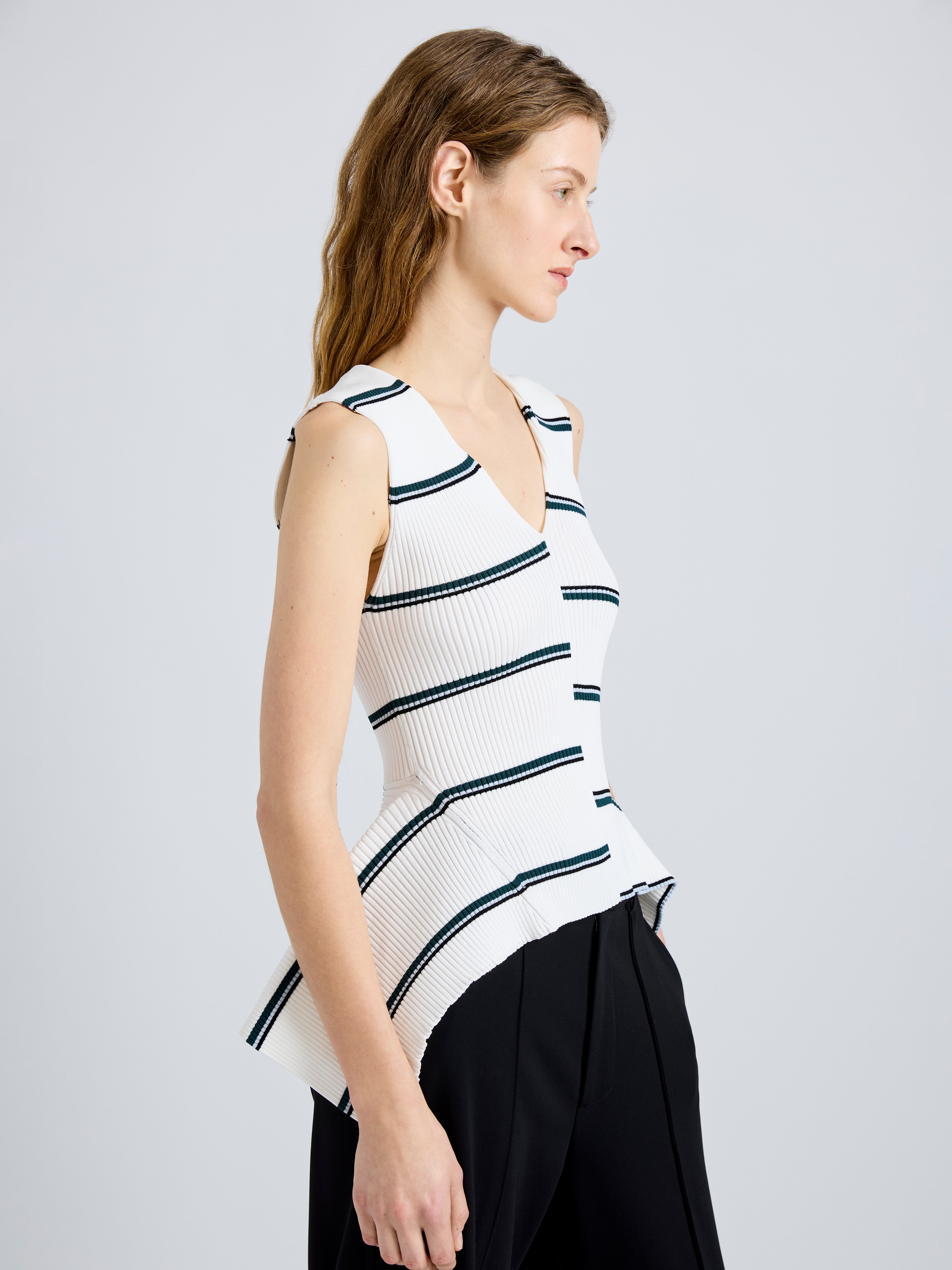 Evelyn Women's Top | Rib Knit, Slim Fit 5