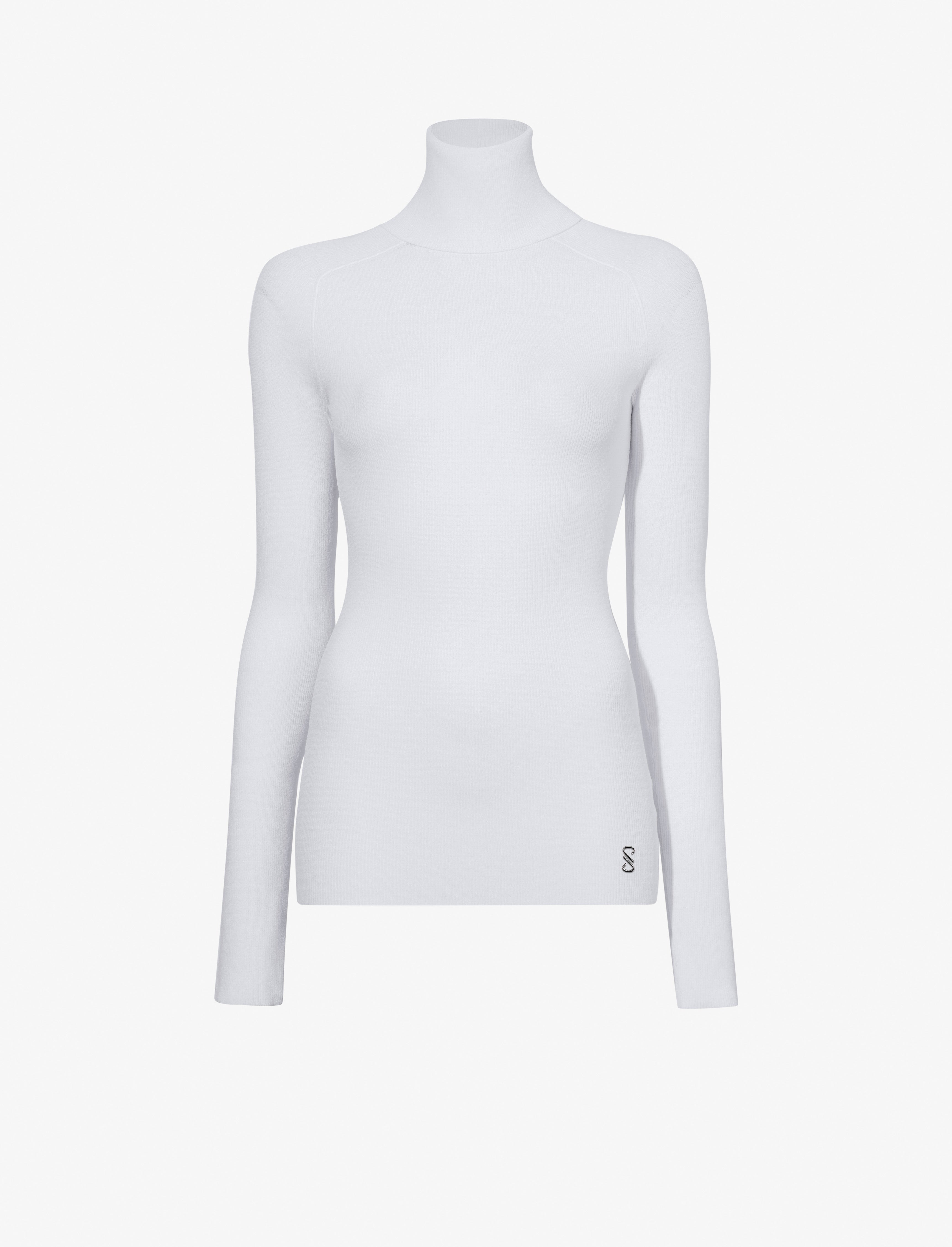 Fiona Women's Top | Matte Viscose Slim Fit Turtleneck Blouse 0