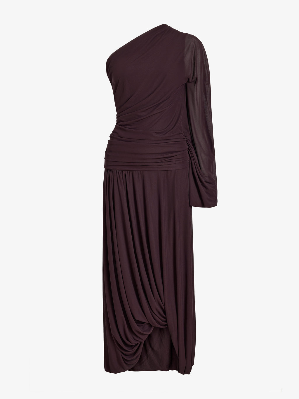 Gabri Women's Dress | One-Shoulder Pleated Jersey Cocktail Dress 0