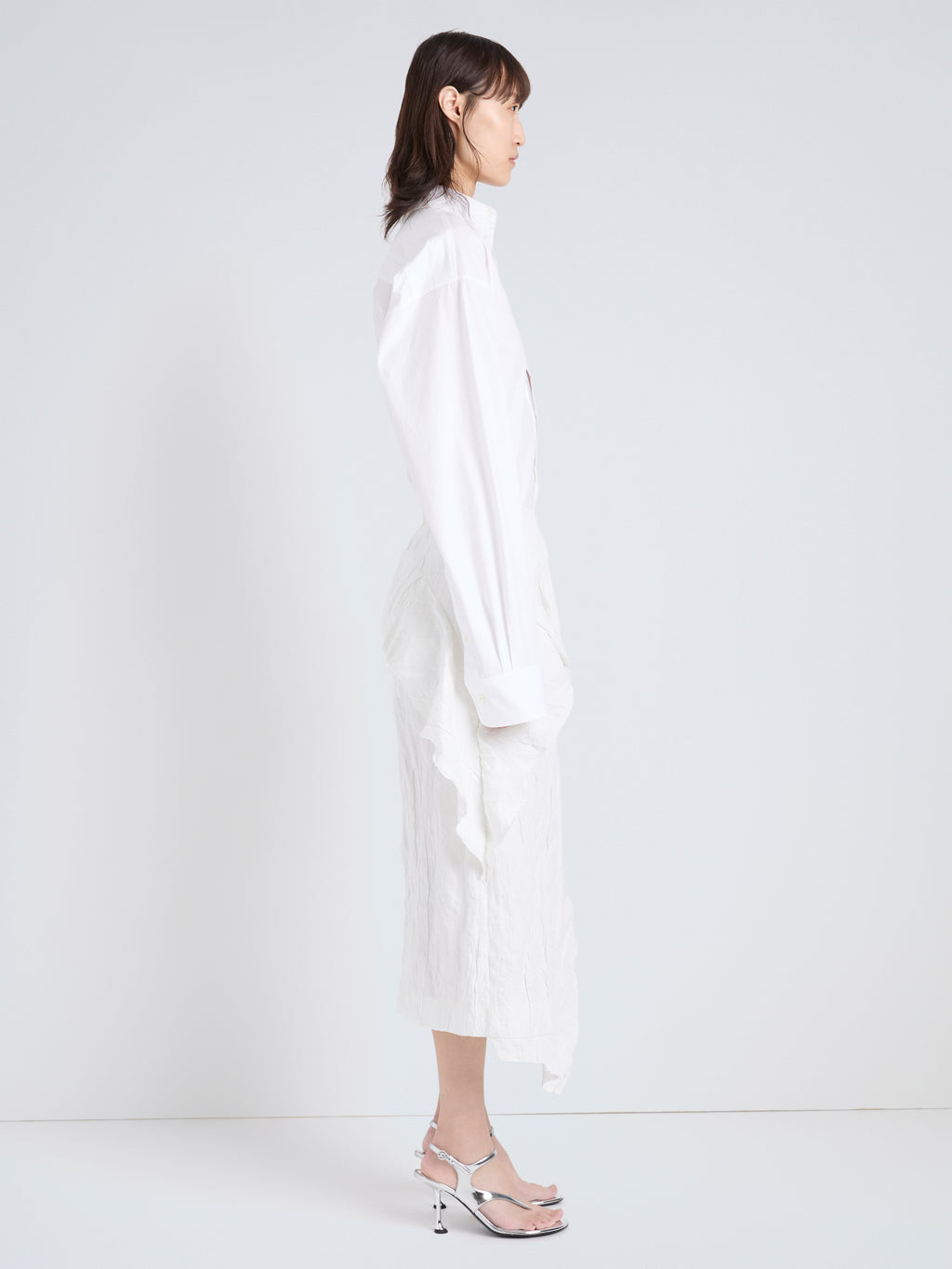 Harmonious Women's Skirt | Memory Cotton, Asymmetrical Drape 2