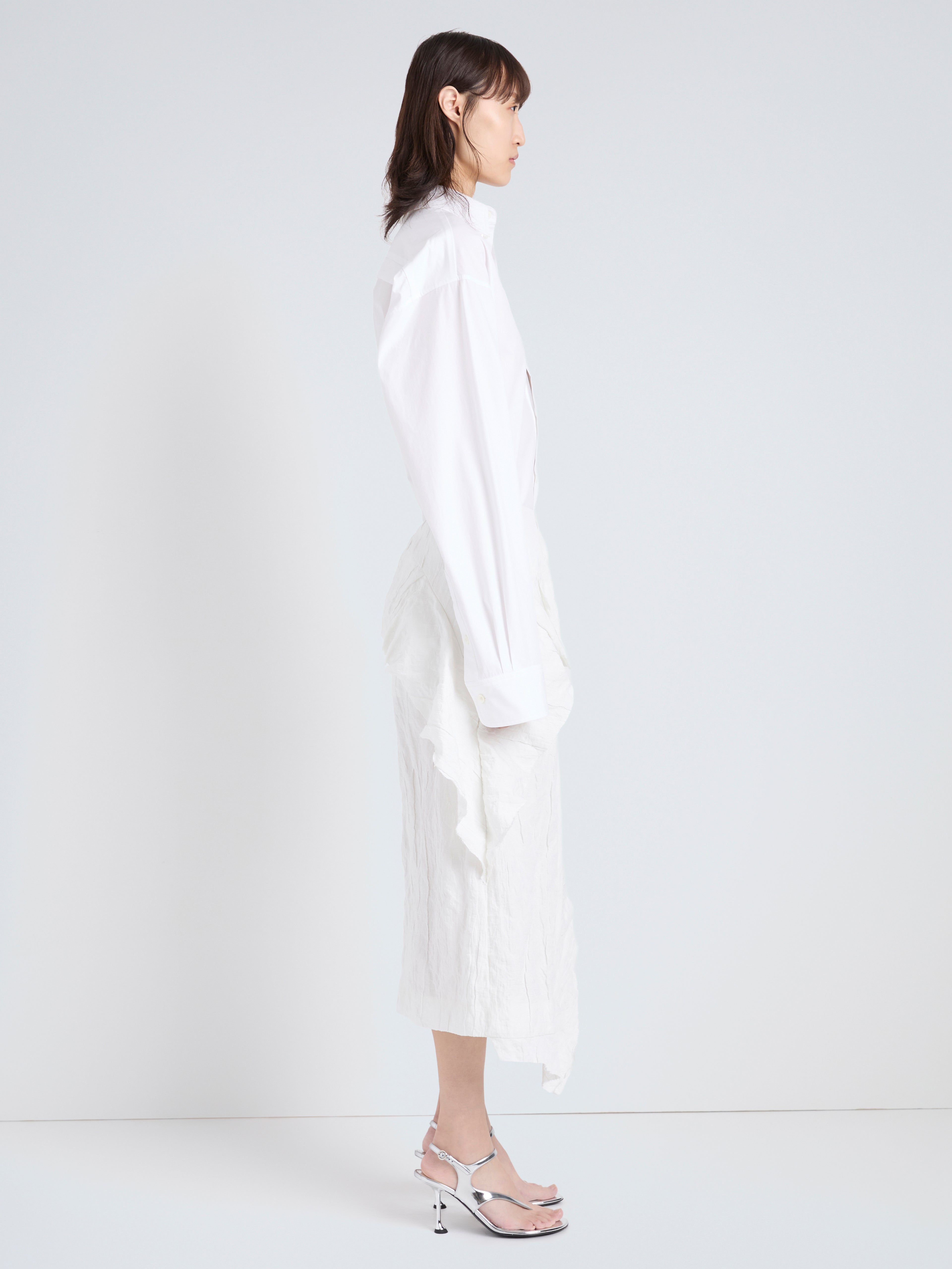 Harmonious Women's Skirt | Memory Cotton, Asymmetrical Drape 2