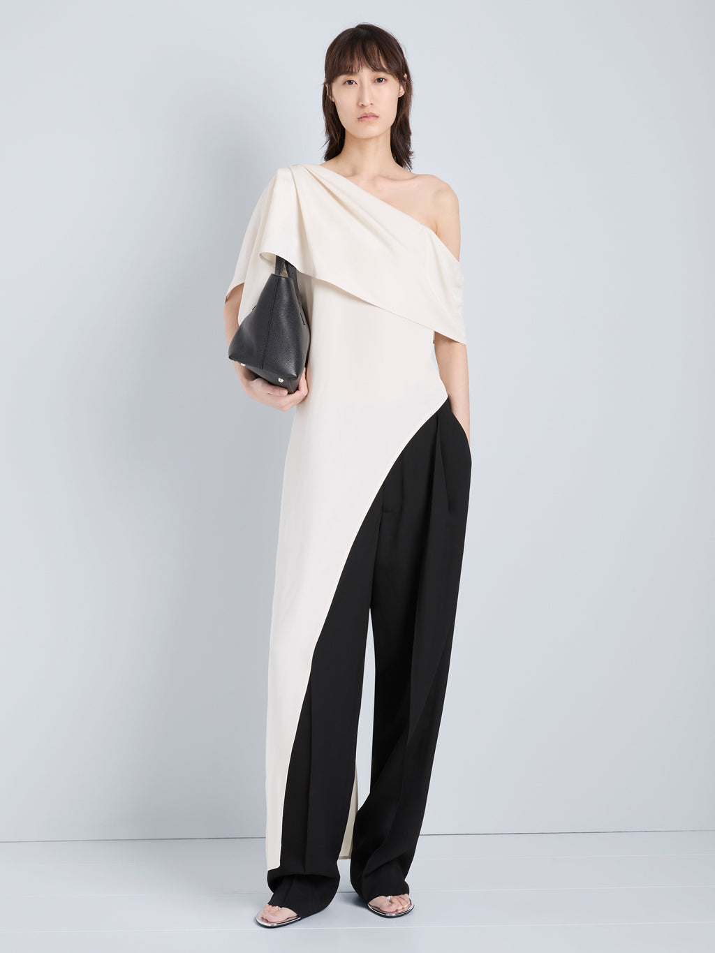 Haya Women's Top | One-Shoulder Viscose Twill 1