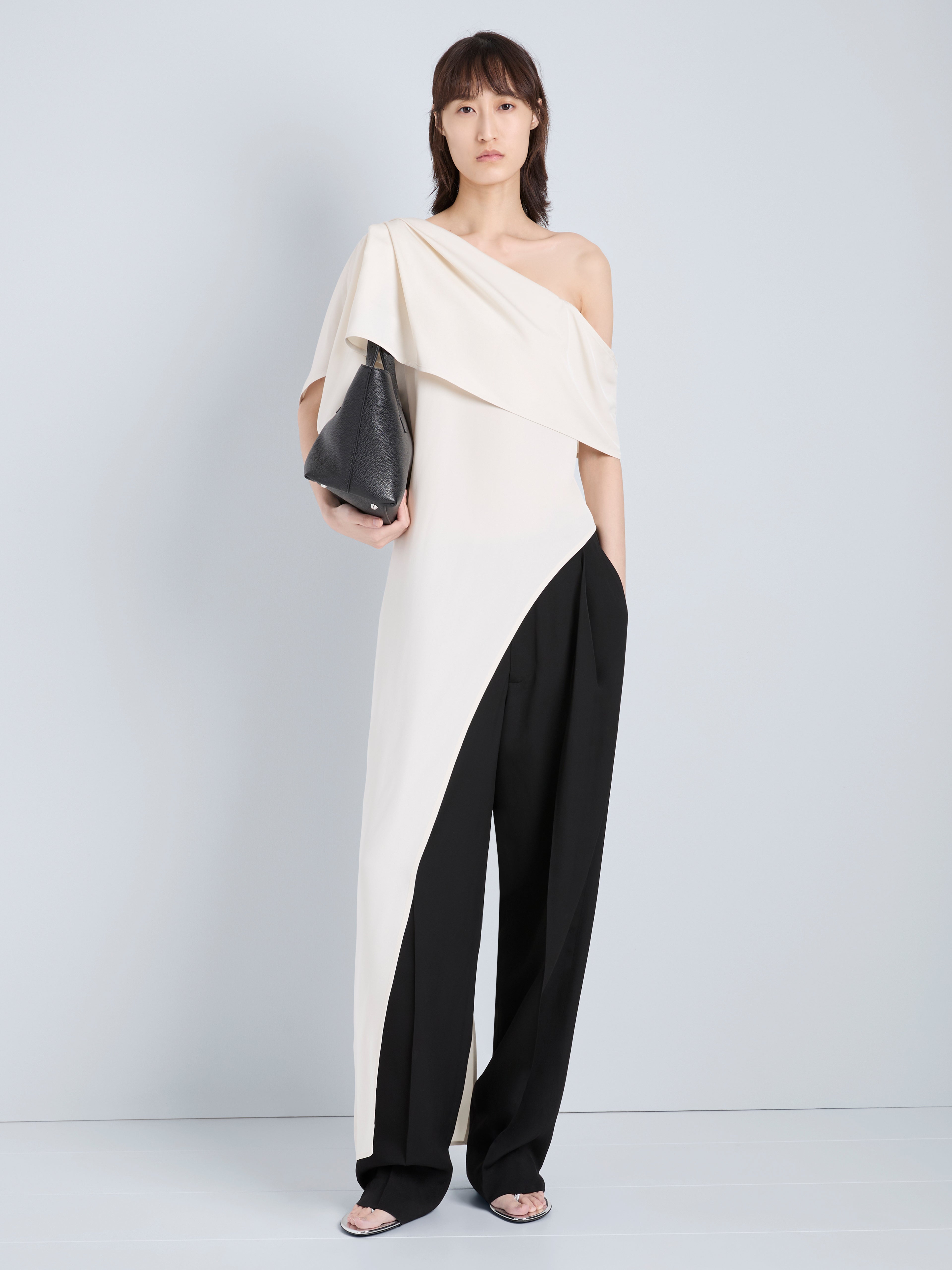 Haya Women's Top | One-Shoulder Viscose Twill 1
