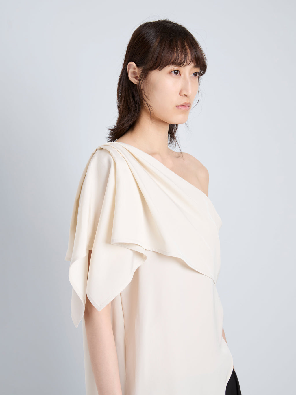 Haya Women's Top | One-Shoulder Viscose Twill 4