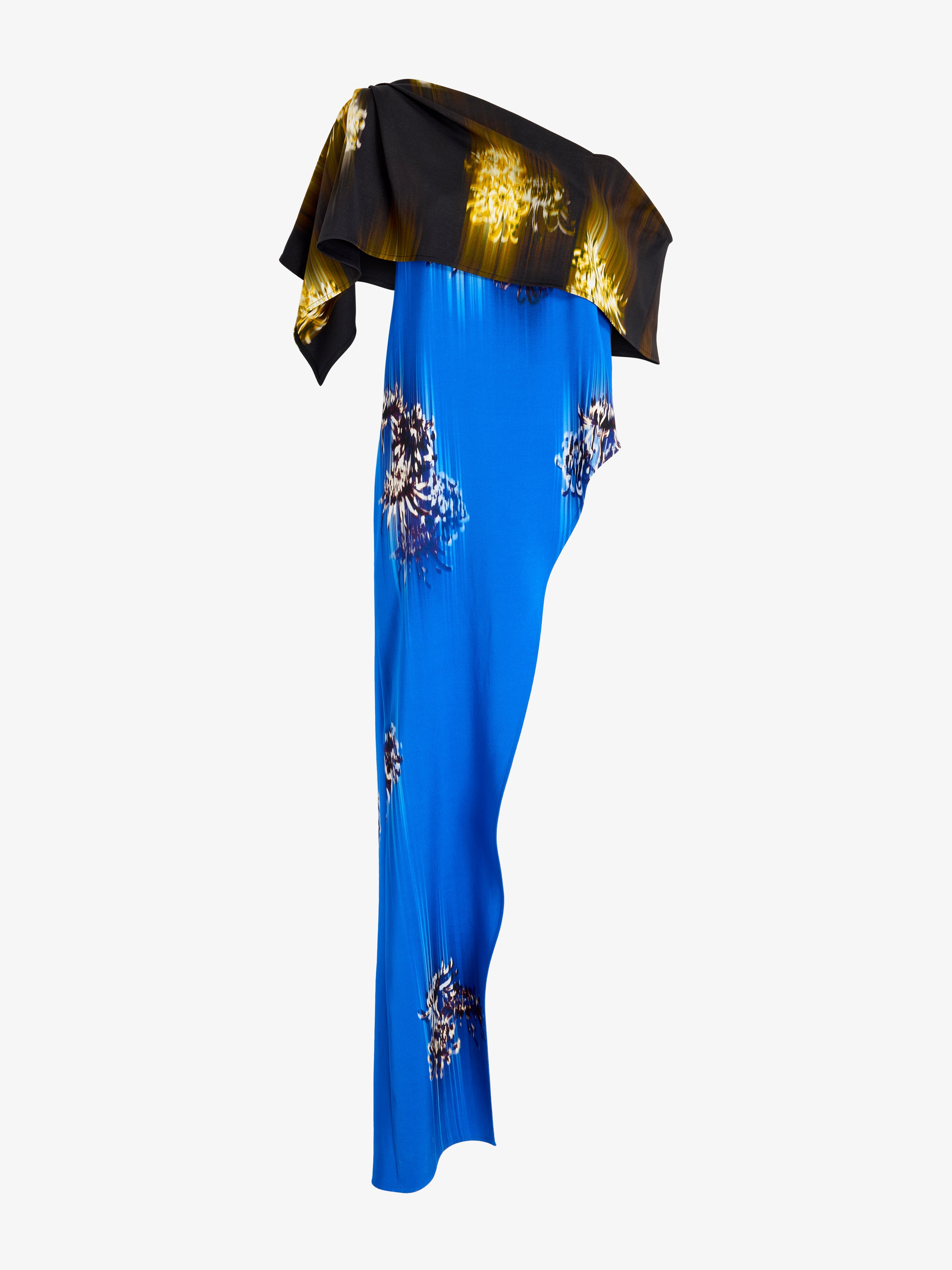 Haya Women's Top | Printed Viscose Cady, One-Shoulder Design 0