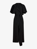 Ivy Women's Black Dress | Viscose Twill, Trench-Inspired 0