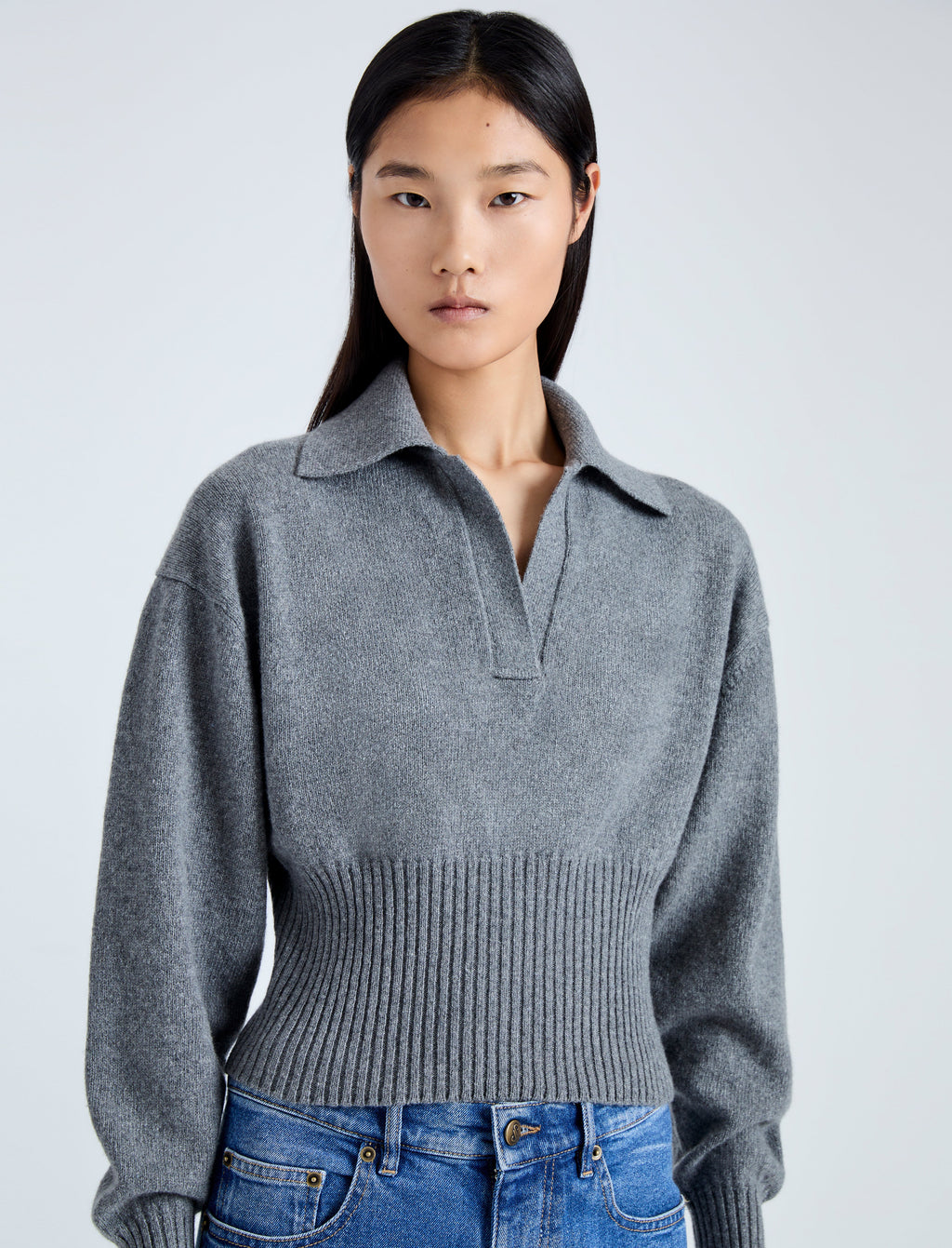 Jade Women's Polo Sweater | Eco Cashmere Blend 5