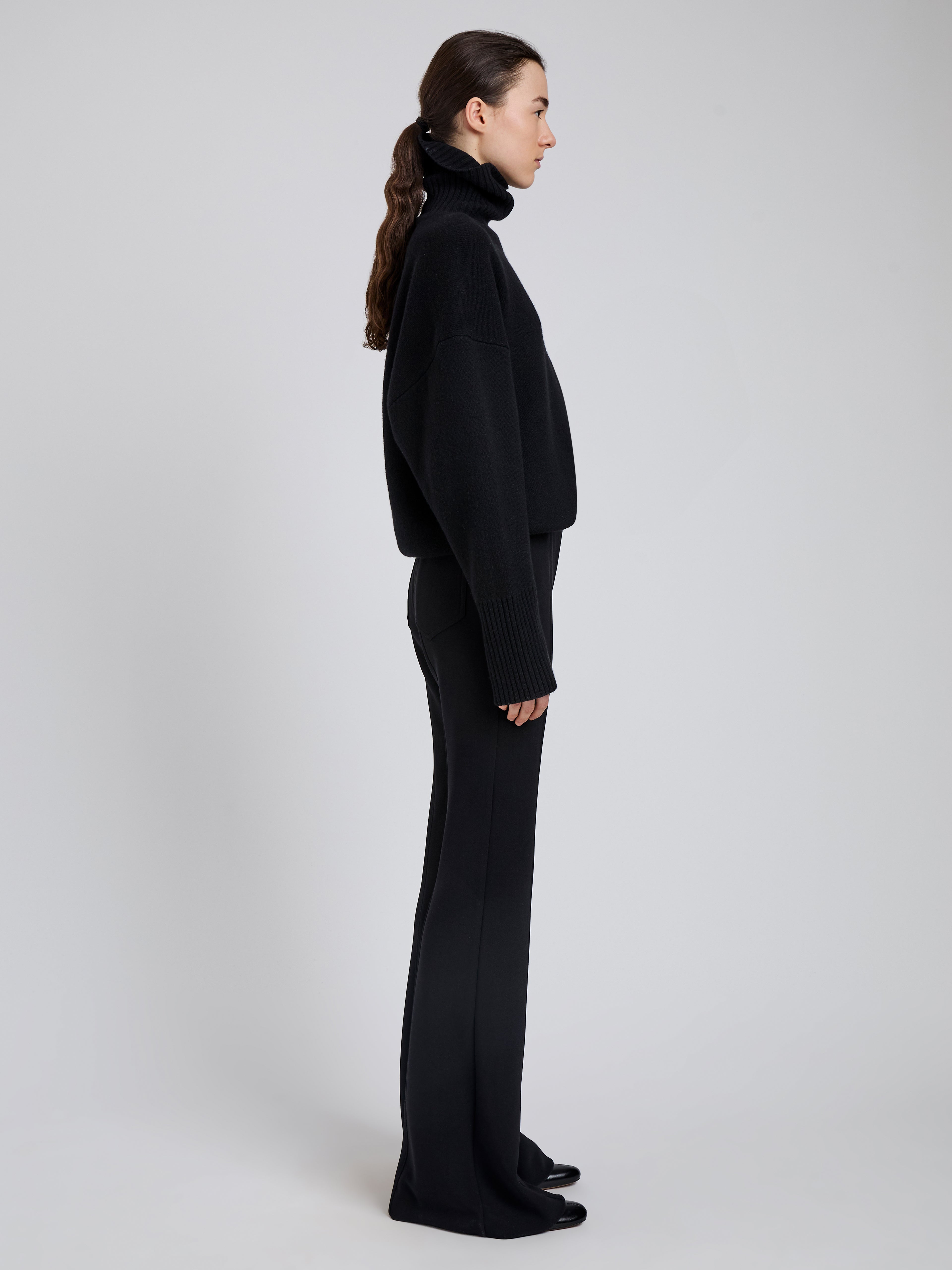 Kalea Women's Pant | Compact Stretch Crepe, Flared Hem 2