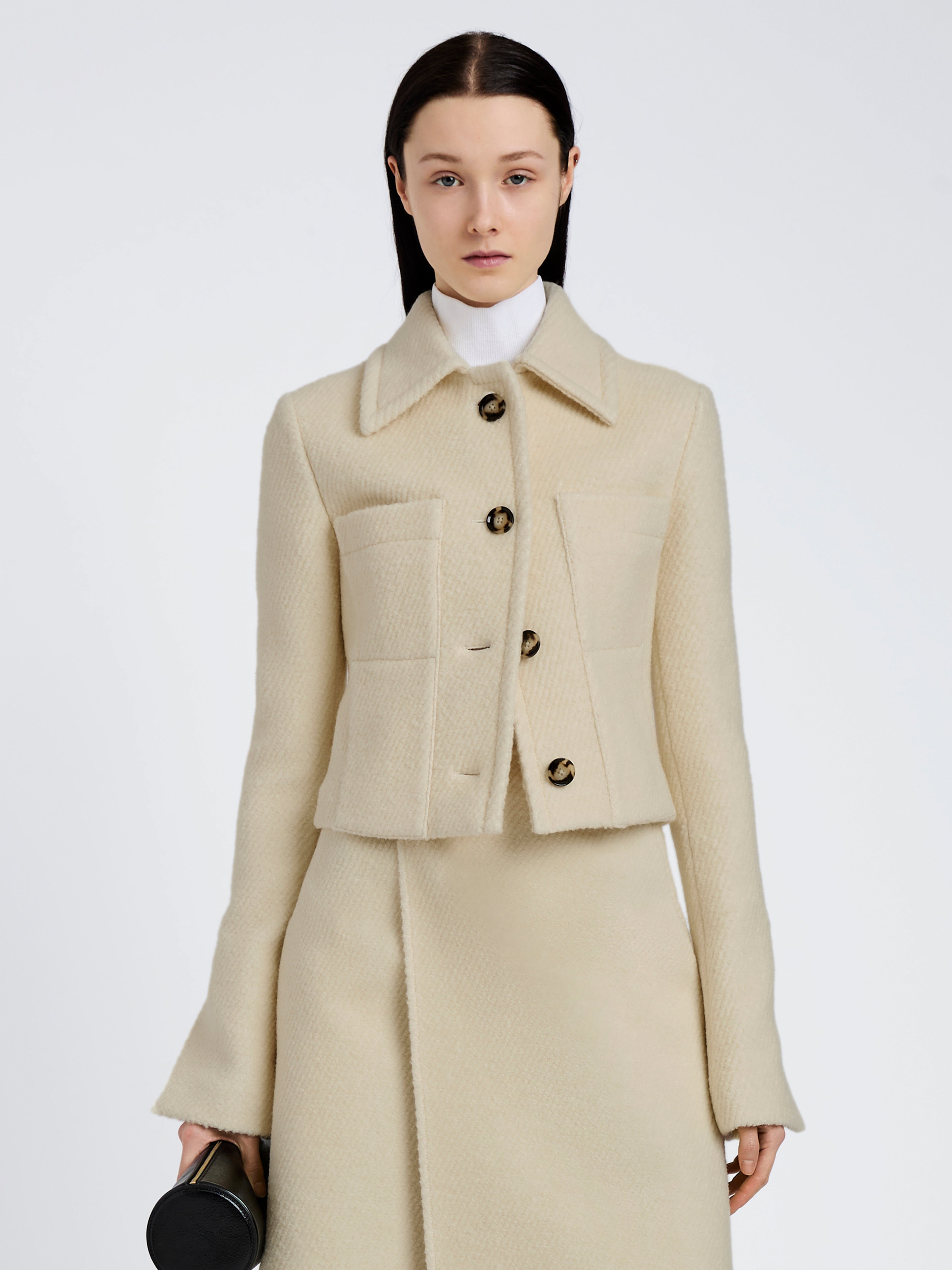 Kinsley Women's Jacket | Boucle Twill, Slim Fit 1