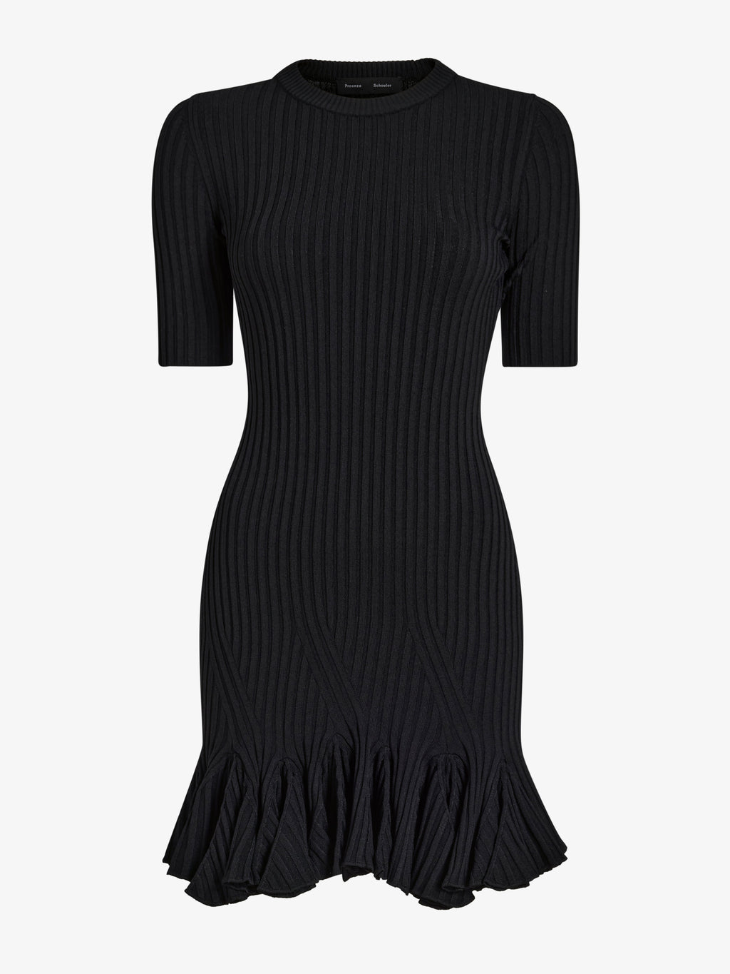 Luna Women's Mini Dress | Viscose Ribbed, Flared Hem 0