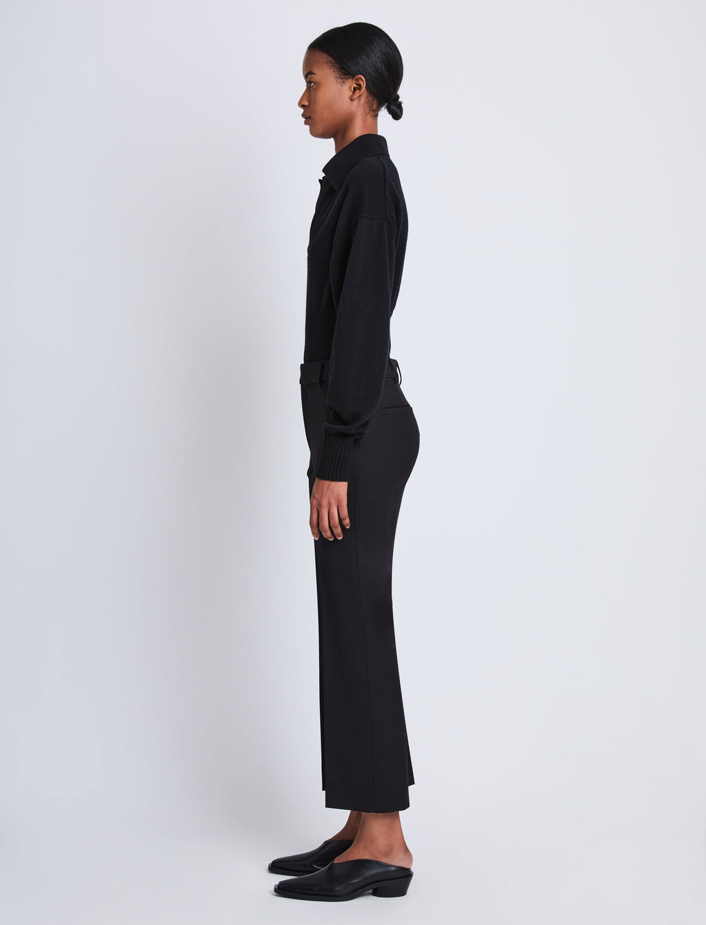 Marlene Women's Cropped Pants | Tropical Wool, High-Rise 2