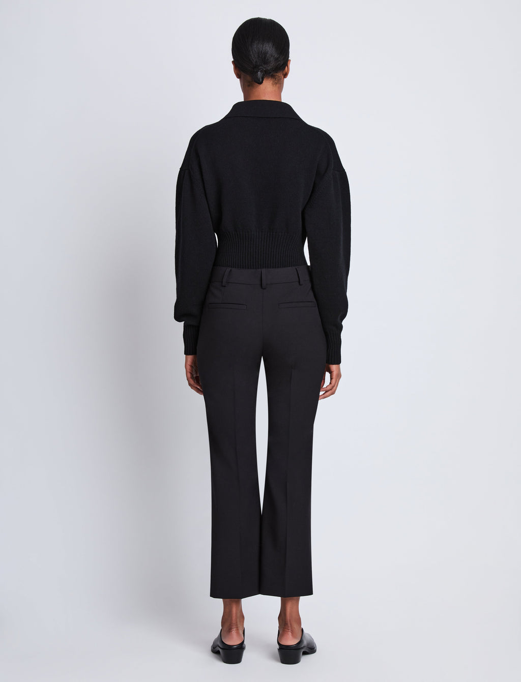 Marlene Women's Cropped Pants | Tropical Wool, High-Rise 3