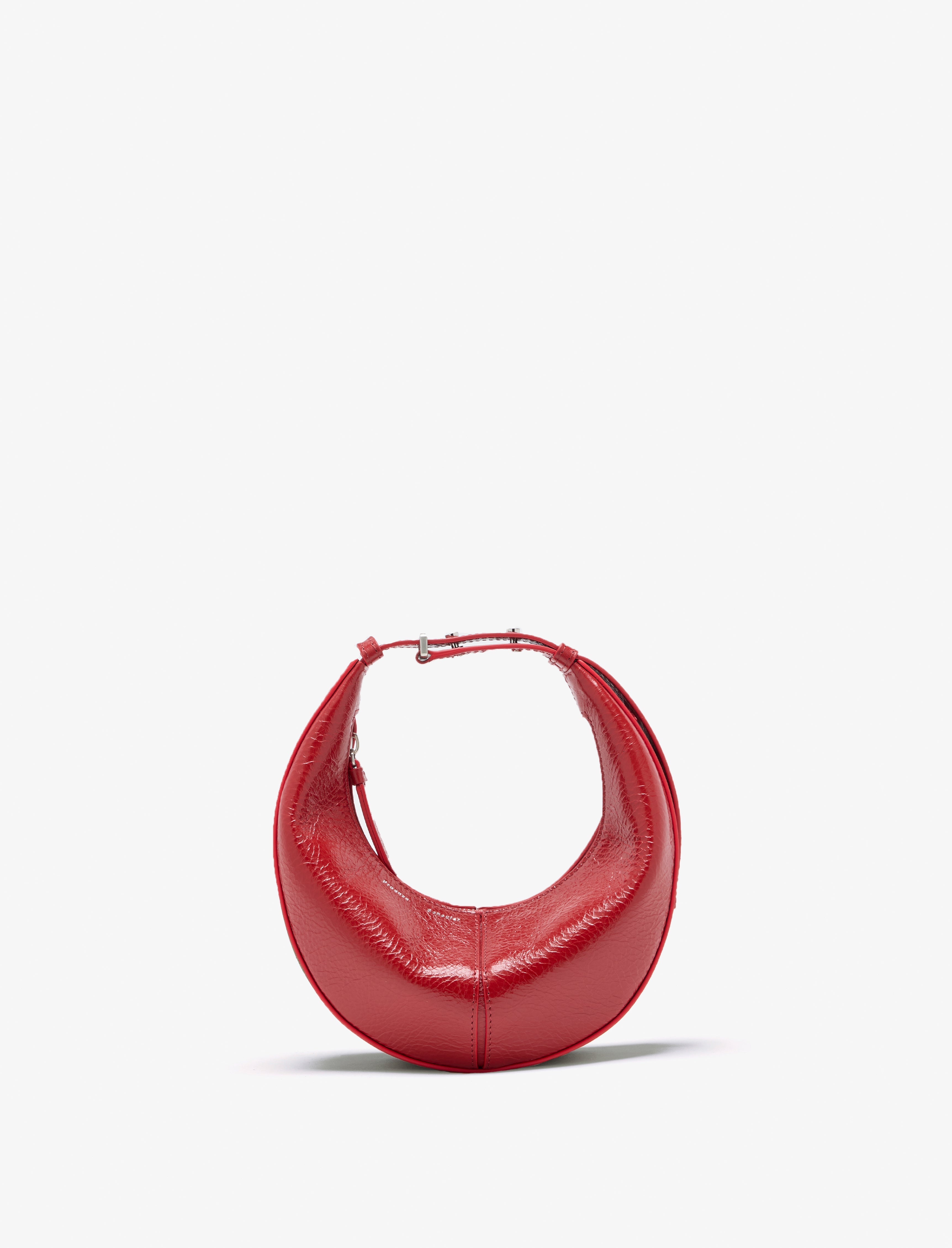 Mina Women's Handbag | Shiny Calf Leather, Adjustable Strap 0