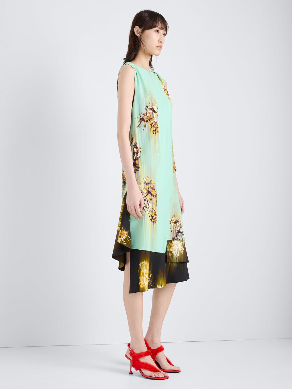 Rhetta Women's Dress | Floral Printed Viscose Cady 5