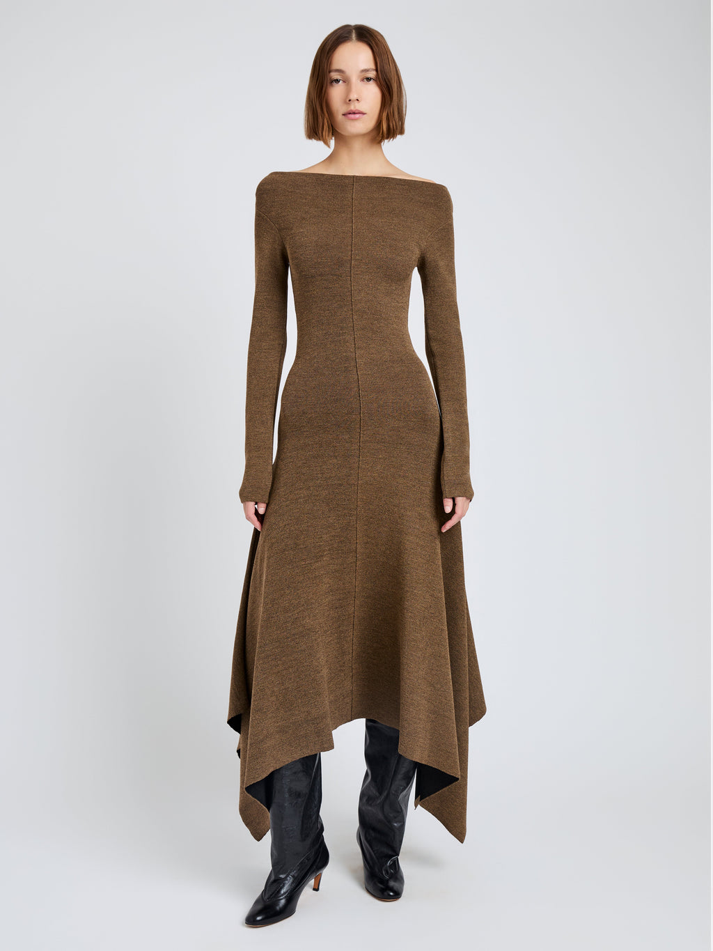 Romi Women's Dress | Textured Sculpted Viscose, Slim Fit 1