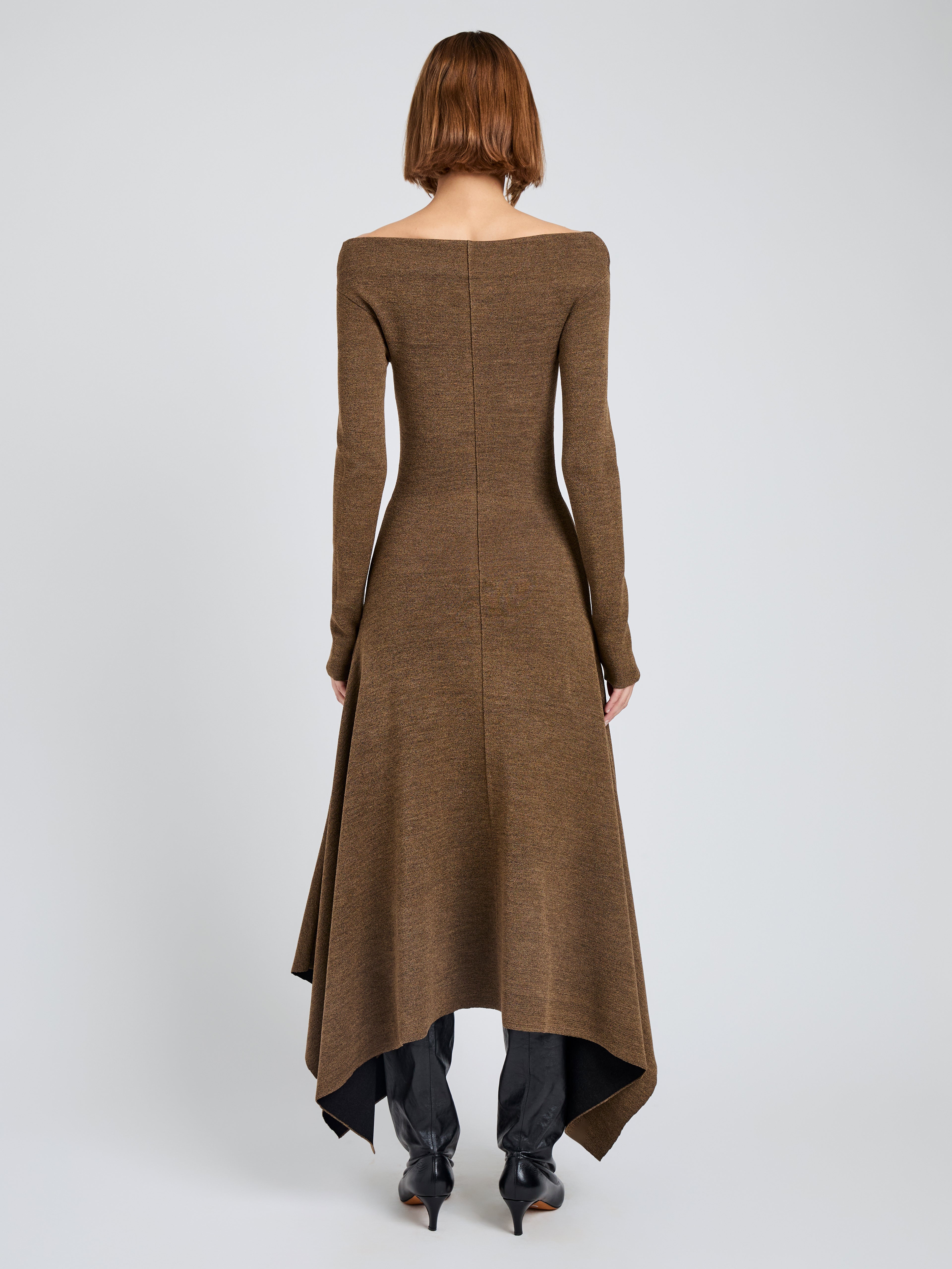 Romi Women's Dress | Textured Sculpted Viscose, Slim Fit 3